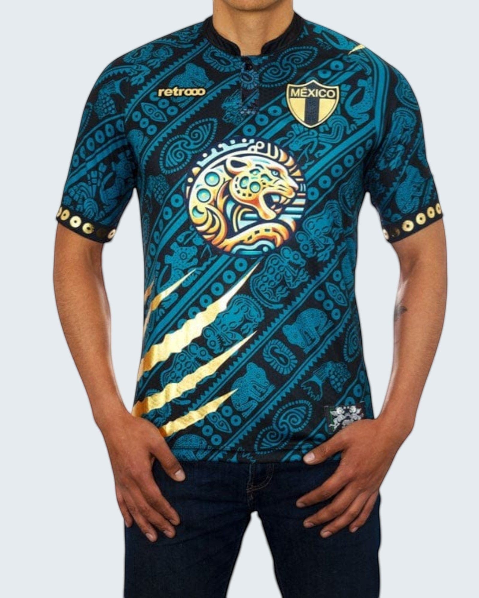 Retroooclothes Jersey Jersey Balam Calakmul Retrooo México | Fuerza Jaguar y Legado Maya