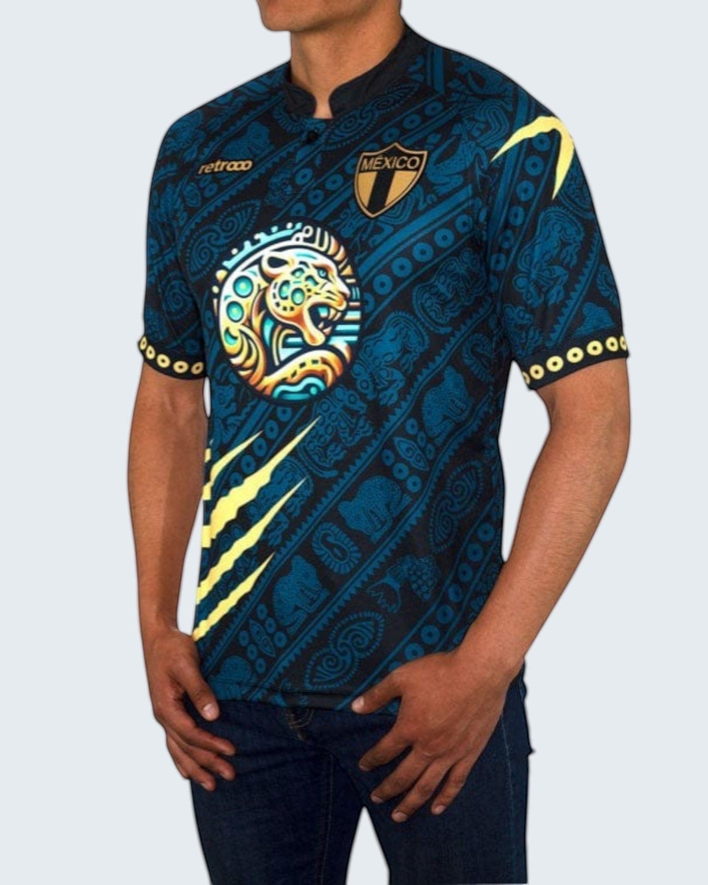 Retroooclothes Jersey Jersey Balam Calakmul Retrooo México | Fuerza Jaguar y Legado Maya