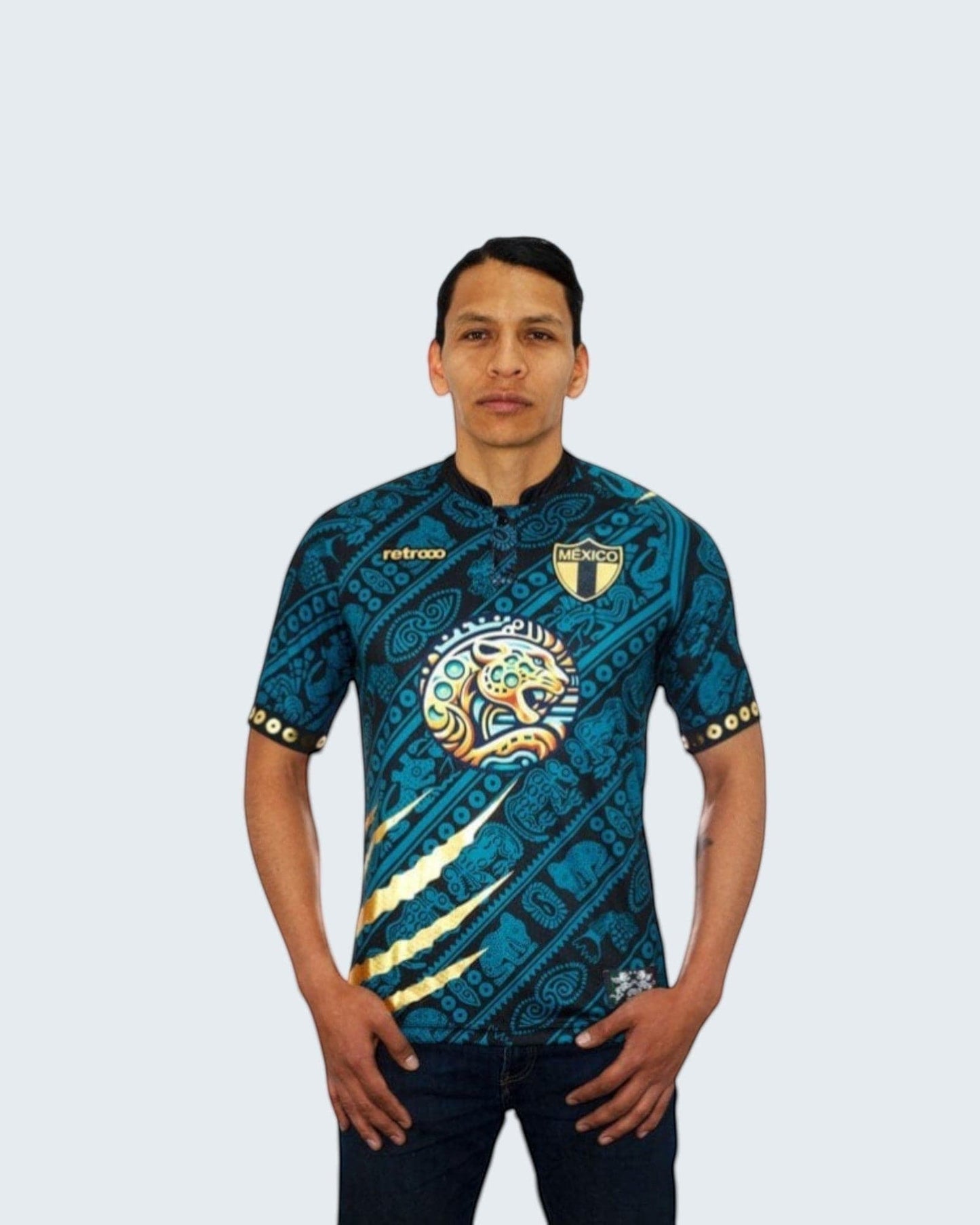Retroooclothes Jersey Jersey Balam Calakmul Retrooo México | Fuerza Jaguar y Legado Maya