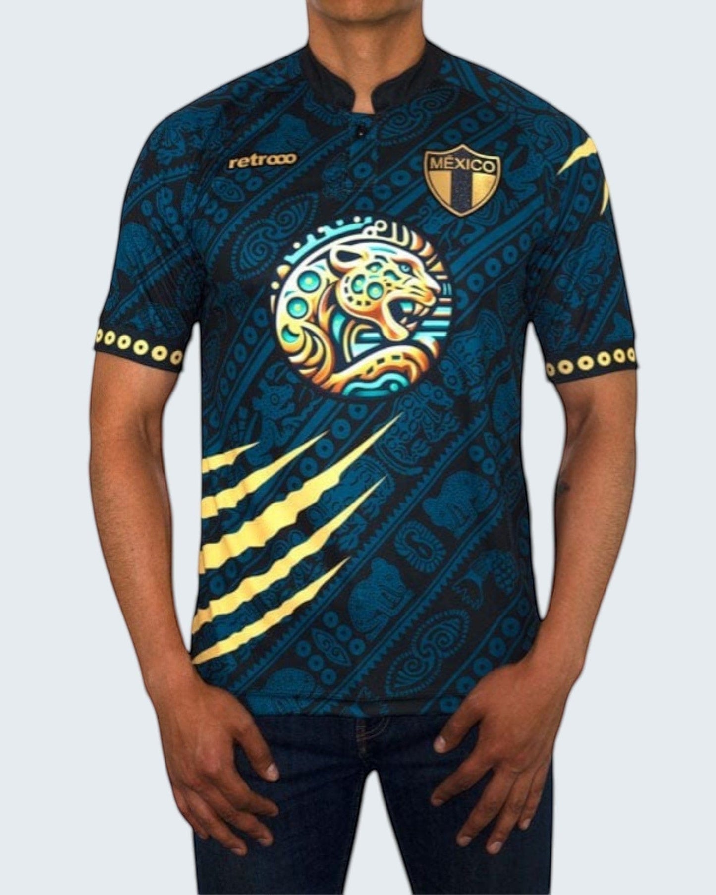 Retroooclothes Jersey Jersey Balam Calakmul Retrooo México | Fuerza Jaguar y Legado Maya