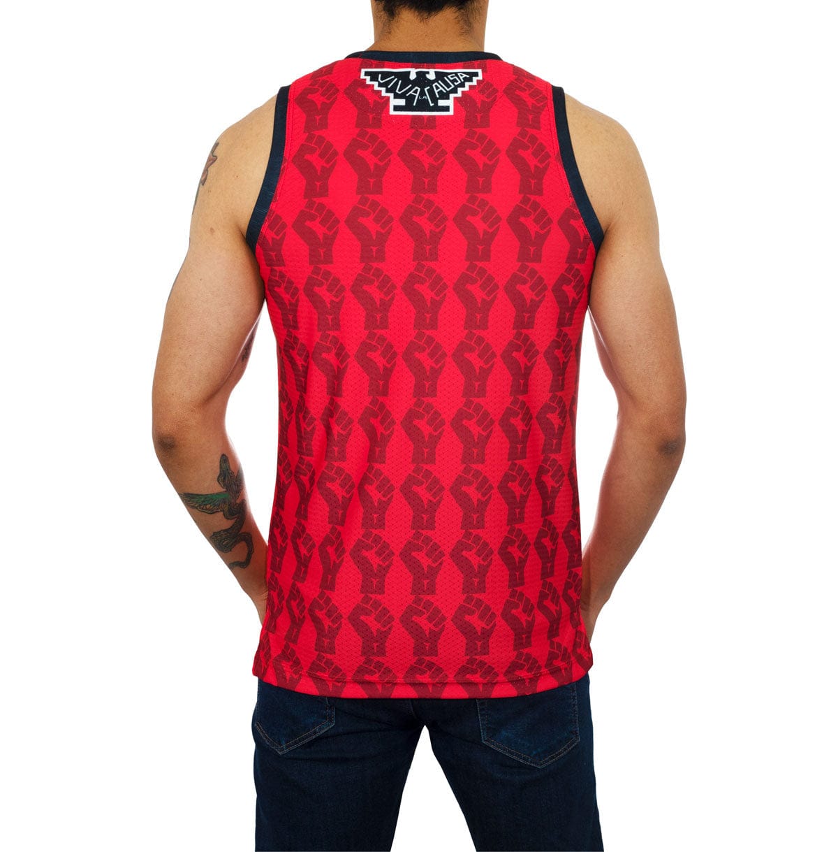 Retroooclothes Jersey Jersey Basketball César Chávez - Edición Dualidad Cultural | Abrazo Entre el Águila y las Estrellas