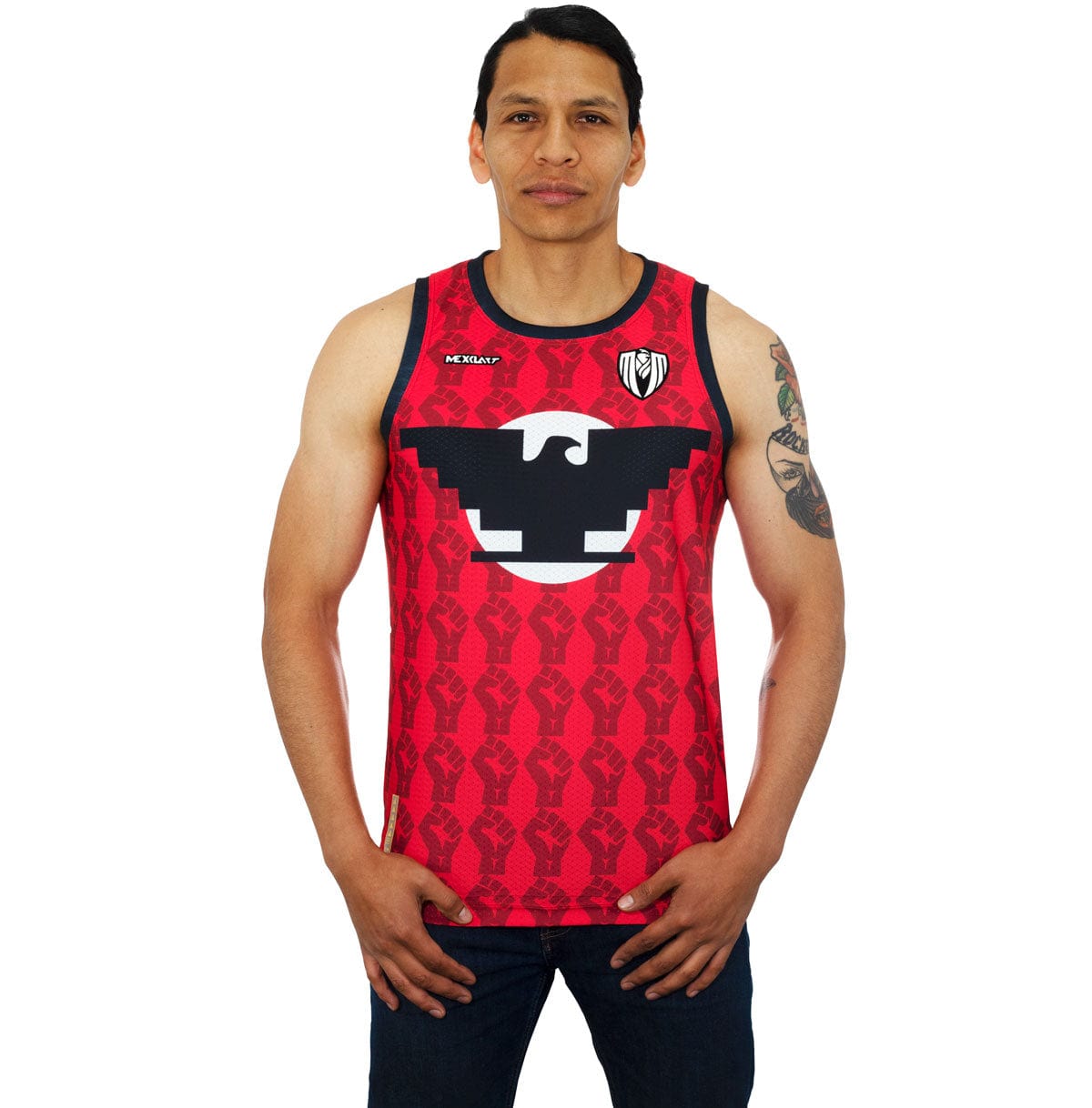 Retroooclothes Jersey Jersey Basketball César Chávez - Edición Dualidad Cultural | Abrazo Entre el Águila y las Estrellas