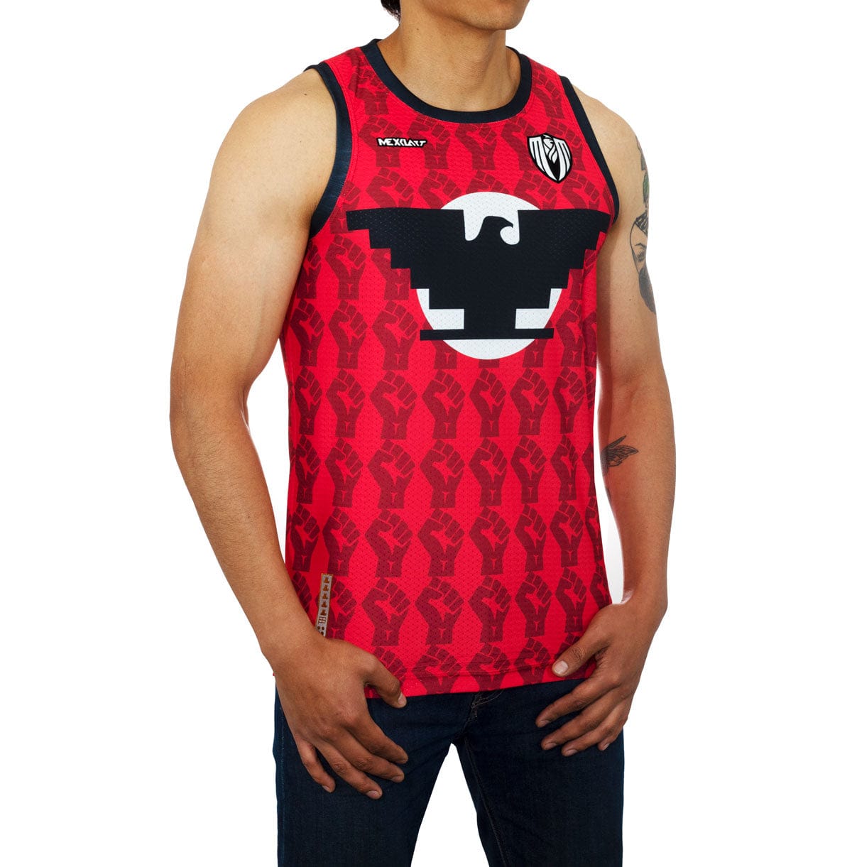 Retroooclothes Jersey Jersey Basketball César Chávez - Edición Dualidad Cultural | Abrazo Entre el Águila y las Estrellas