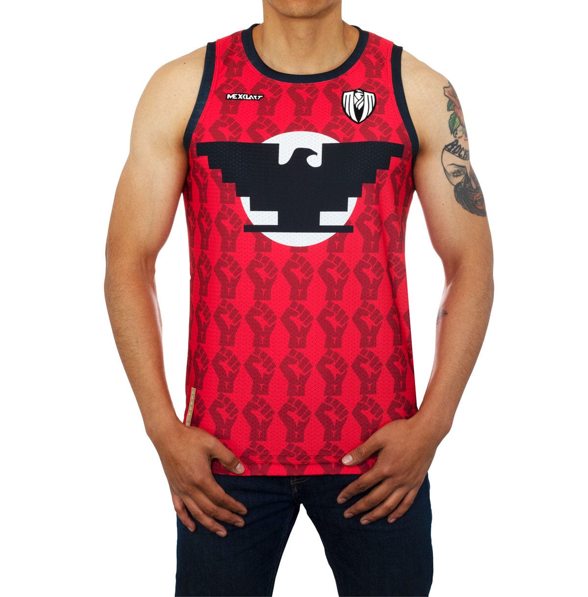 Retroooclothes Jersey Jersey Basketball César Chávez - Edición Dualidad Cultural | Abrazo Entre el Águila y las Estrellas