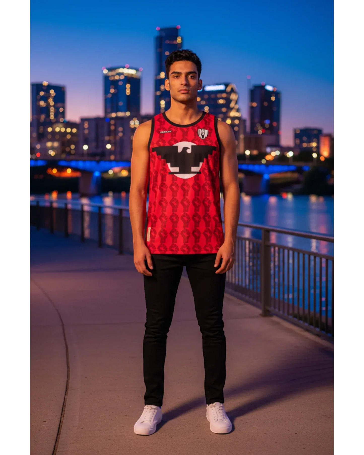 Retroooclothes Jersey Jersey Basketball César Chávez - Edición Dualidad Cultural | Abrazo Entre el Águila y las Estrellas