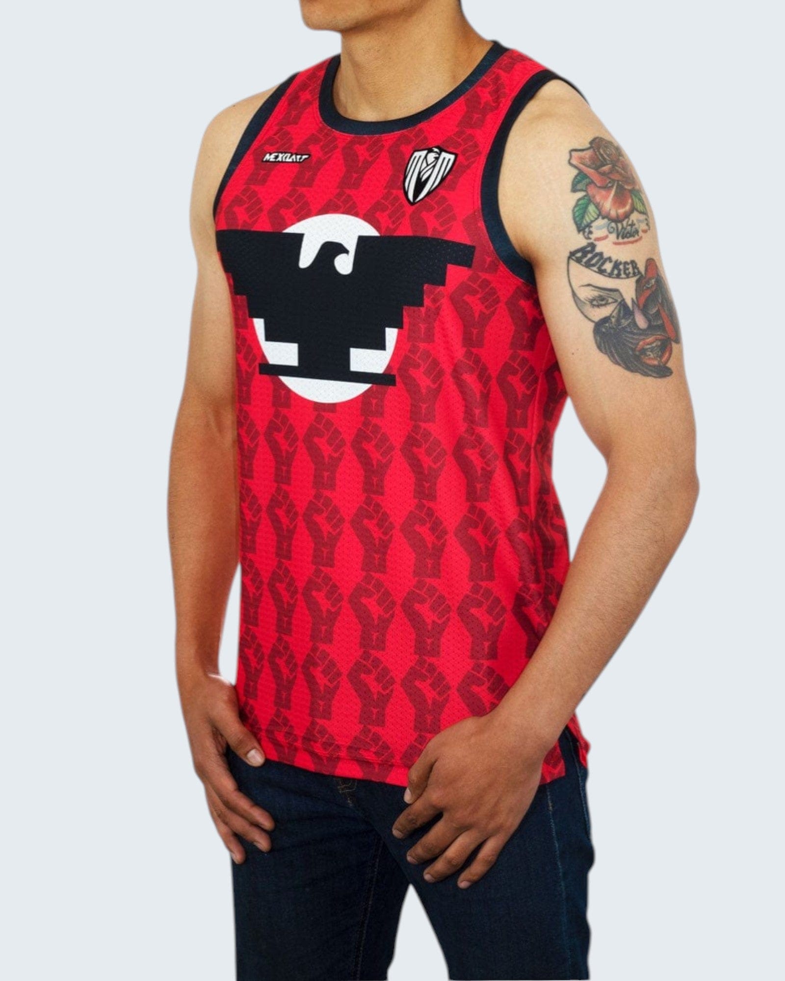 Retroooclothes Jersey Jersey Basketball César Chávez - Edición Dualidad Cultural | Abrazo Entre el Águila y las Estrellas