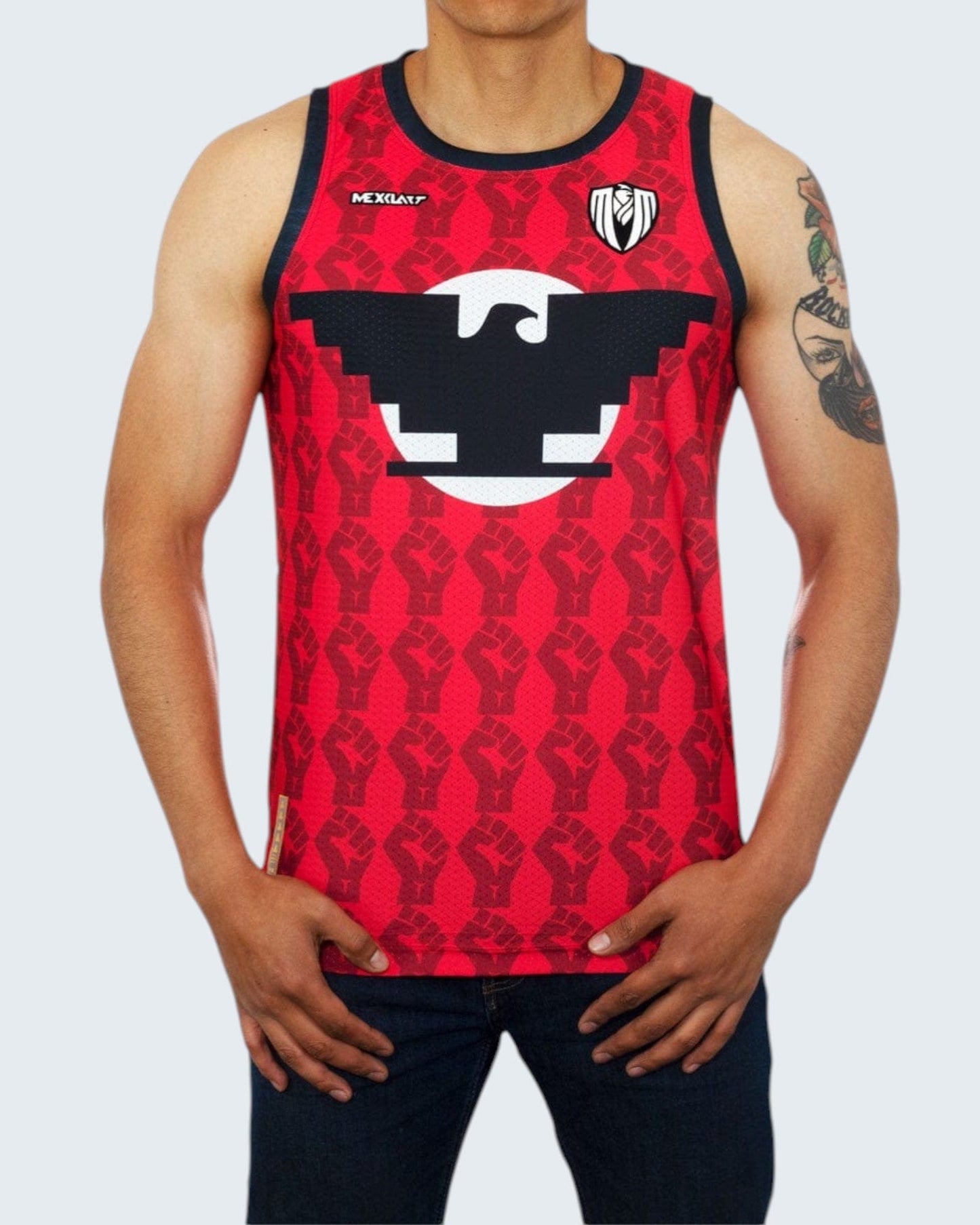Retroooclothes Jersey Jersey Basketball César Chávez - Edición Dualidad Cultural | Abrazo Entre el Águila y las Estrellas