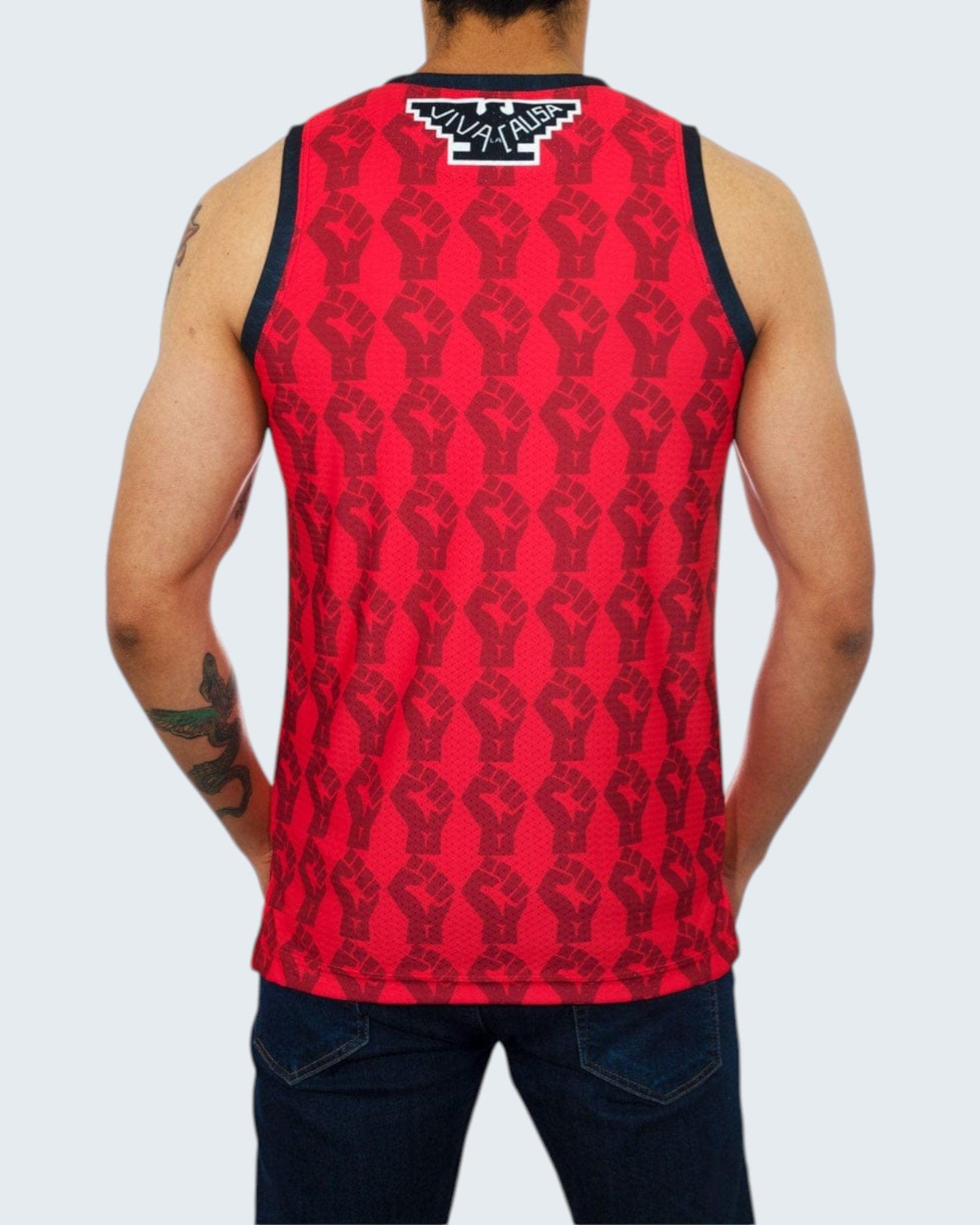 Retroooclothes Jersey Jersey Basketball César Chávez - Edición Dualidad Cultural | Abrazo Entre el Águila y las Estrellas