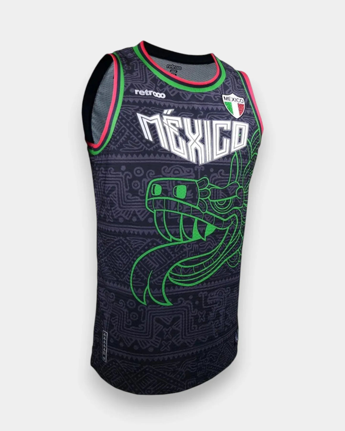 Retroooclothes Jersey Jersey Basketball Quetzalcóatl Nacional - Edición Fusión Prehispánica | Identidad Nacional Completa