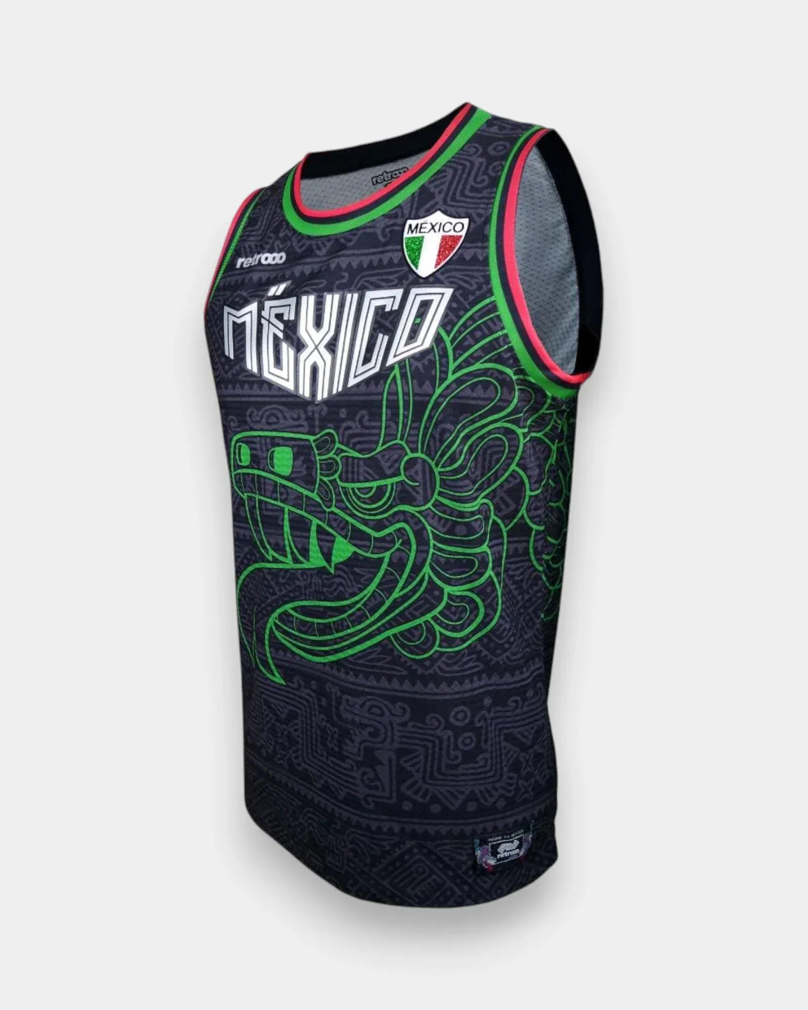 Retroooclothes Jersey Jersey Basketball Quetzalcóatl Nacional - Edición Fusión Prehispánica | Identidad Nacional Completa