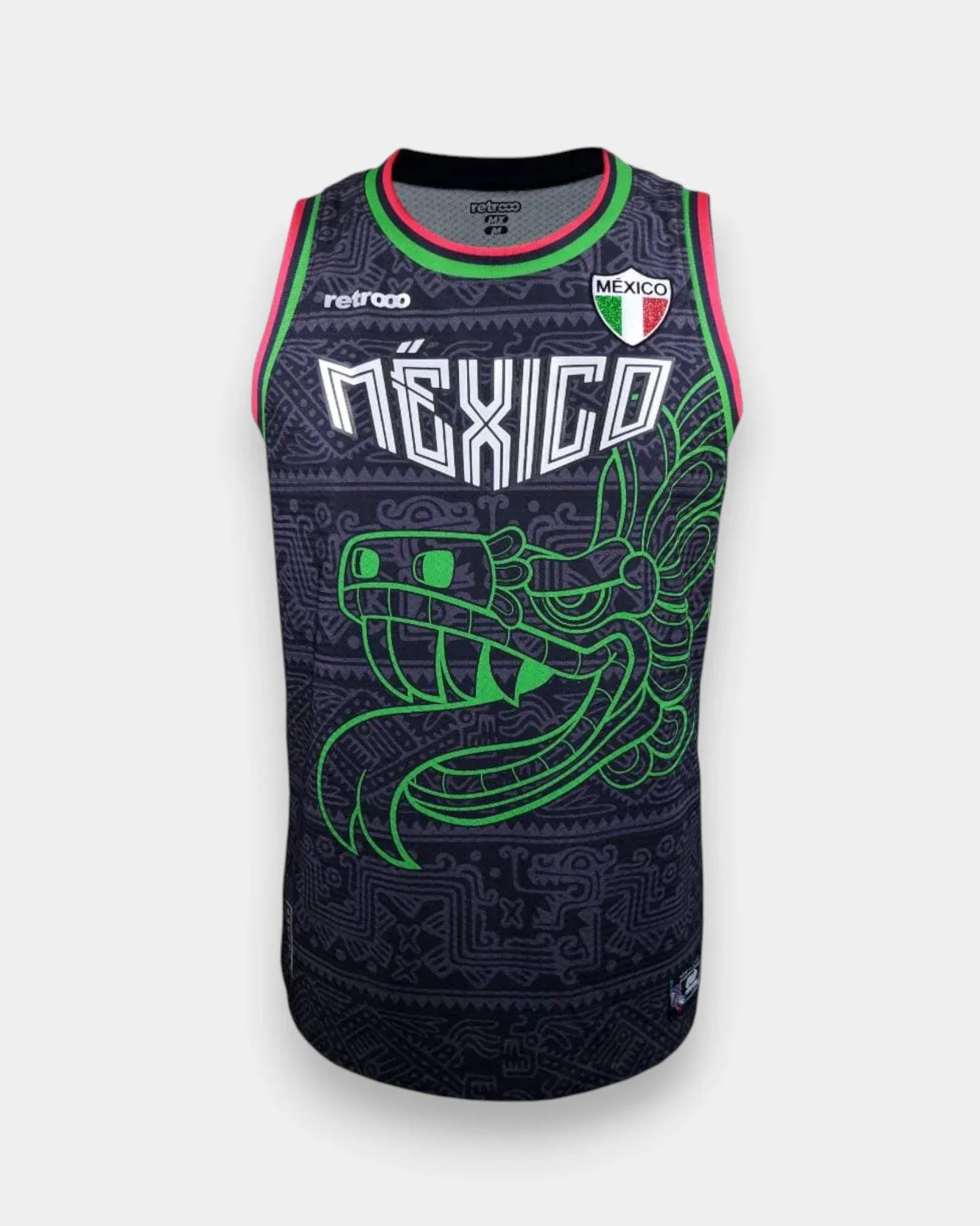 Retroooclothes Jersey Jersey Basketball Quetzalcóatl Nacional - Edición Fusión Prehispánica | Identidad Nacional Completa