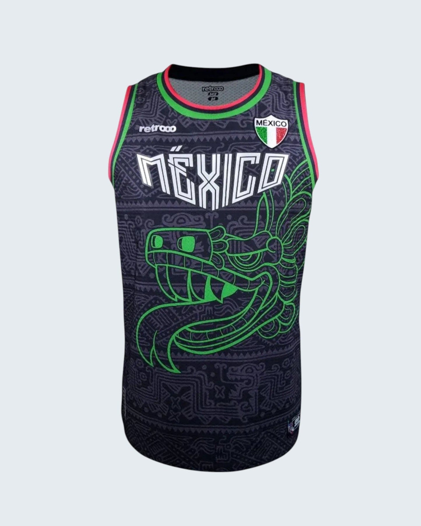 Retroooclothes Jersey Jersey Basketball Quetzalcóatl Nacional - Edición Fusión Prehispánica | Identidad Nacional Completa