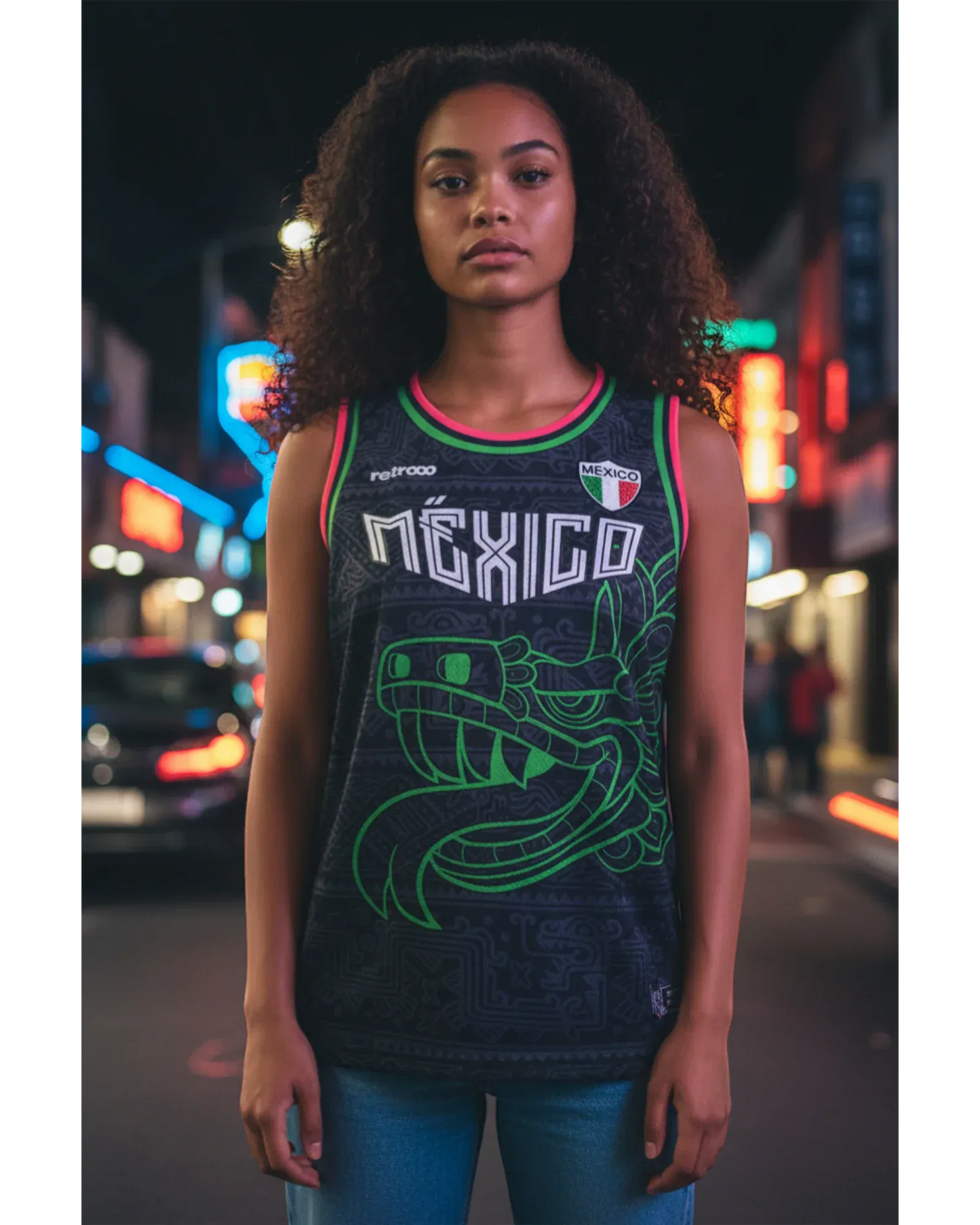 Retroooclothes Jersey Jersey Basketball Quetzalcóatl Nacional - Edición Fusión Prehispánica | Identidad Nacional Completa