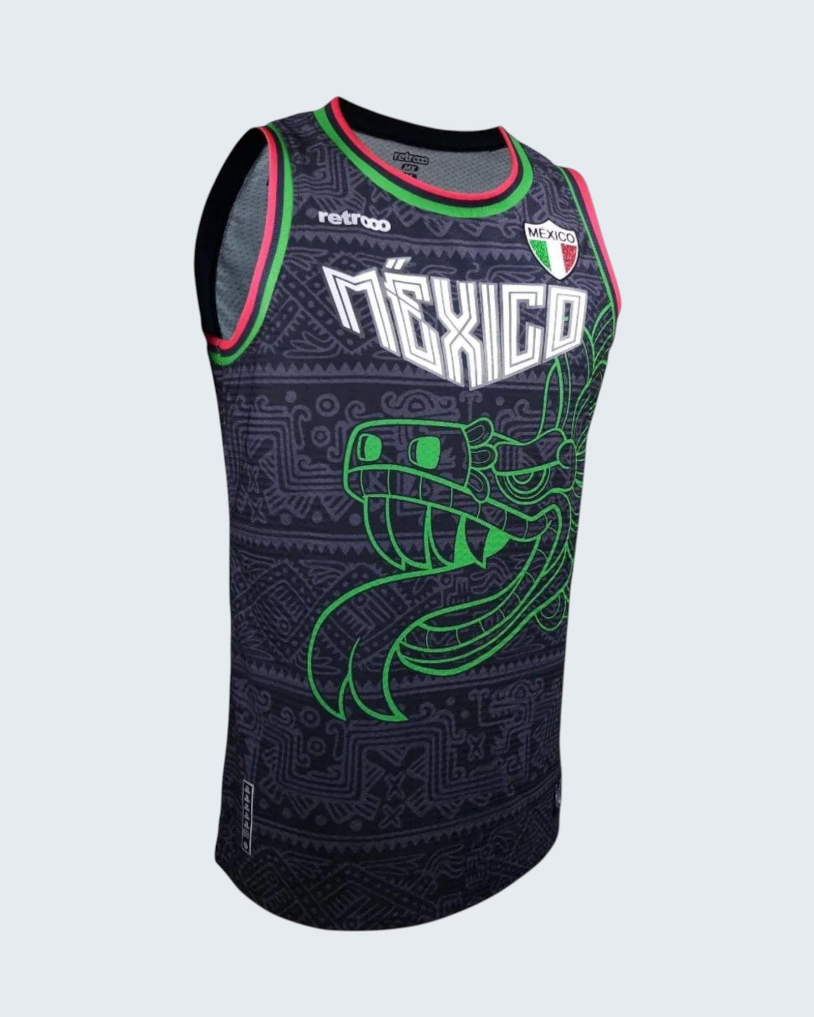 Retroooclothes Jersey Jersey Basketball Quetzalcóatl Nacional - Edición Fusión Prehispánica | Identidad Nacional Completa