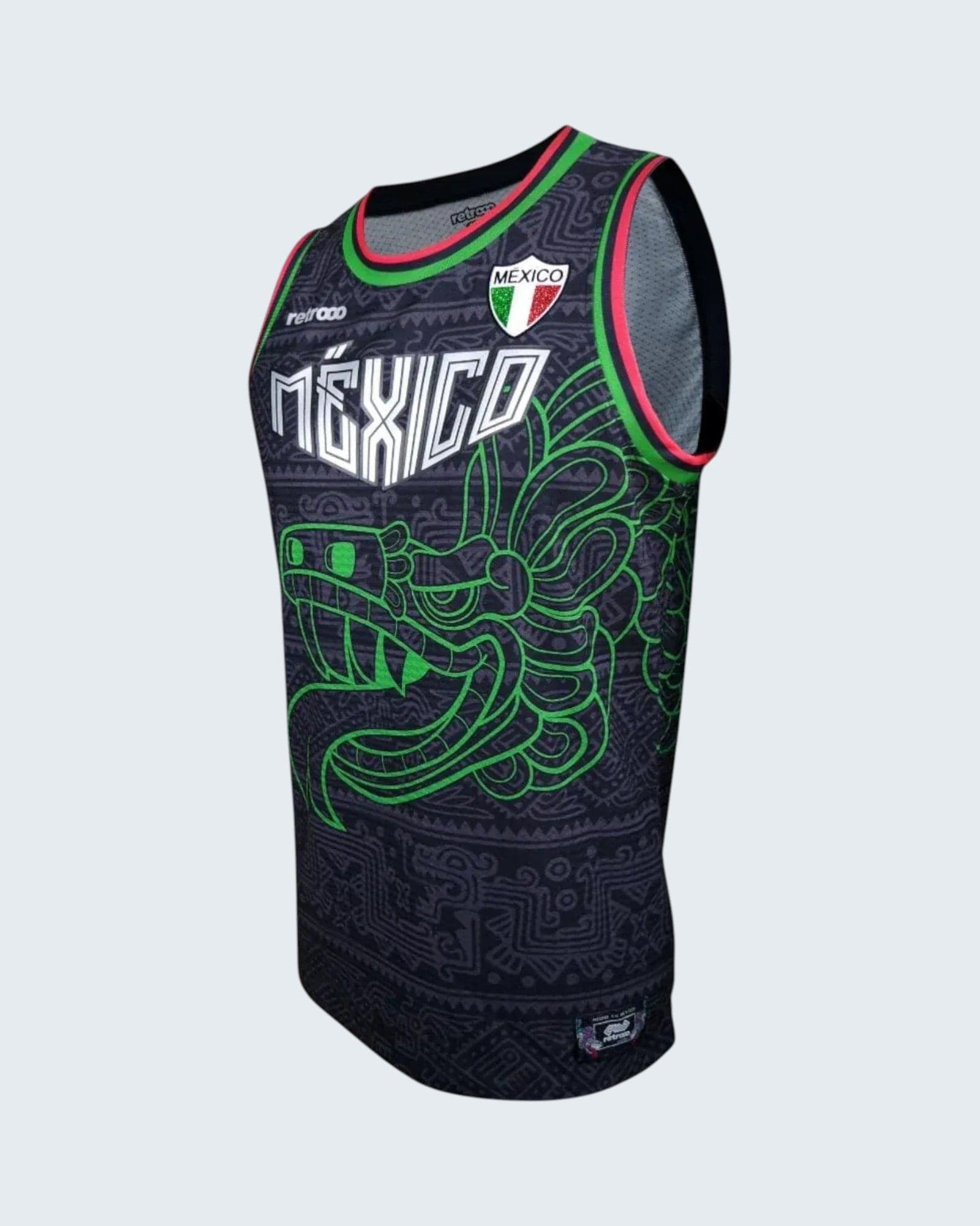 Retroooclothes Jersey Jersey Basketball Quetzalcóatl Nacional - Edición Fusión Prehispánica | Identidad Nacional Completa