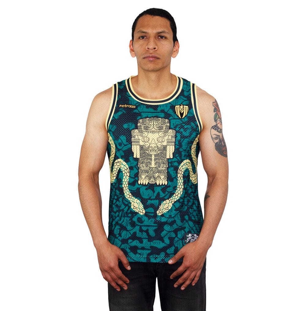 Retroooclothes Jersey Jersey Coatlicue Sin Mangas - Edición Diosa Madre Basketball | Conexión Maternal Ancestral
