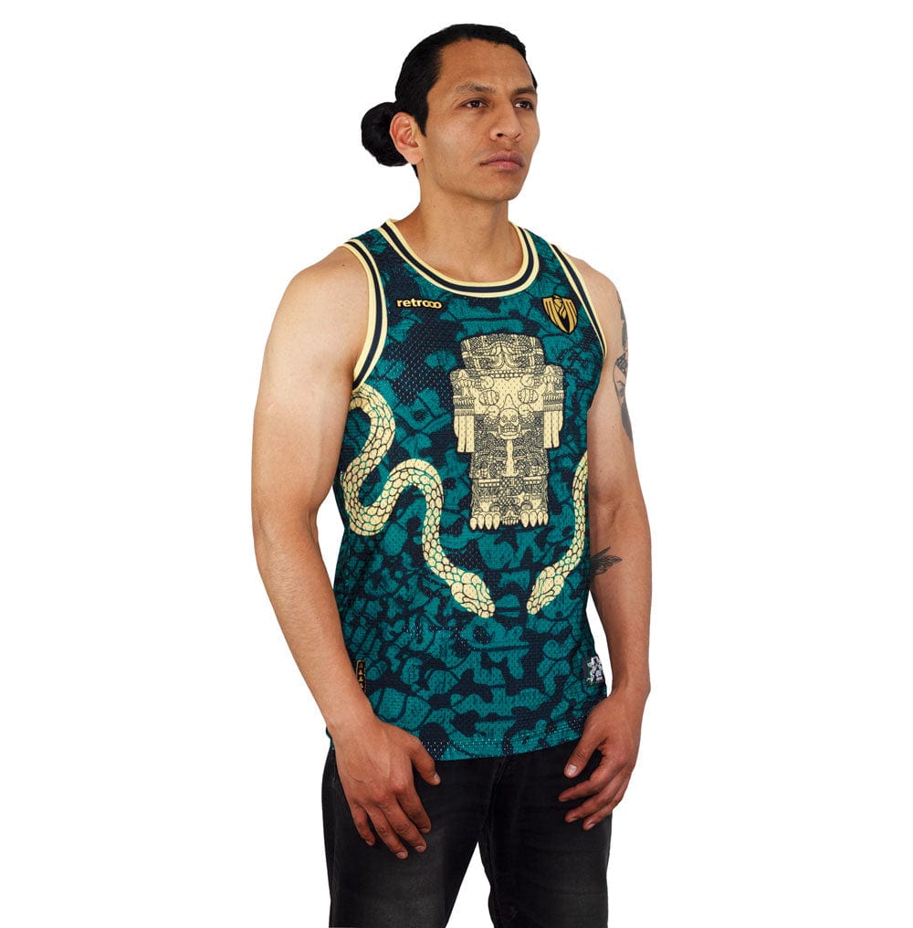 Retroooclothes Jersey Jersey Coatlicue Sin Mangas - Edición Diosa Madre Basketball | Conexión Maternal Ancestral
