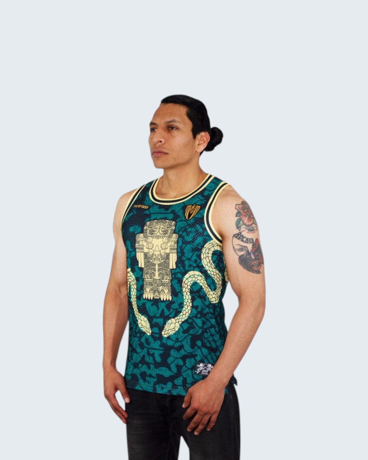 Retroooclothes Jersey Jersey Coatlicue Sin Mangas - Edición Diosa Madre Basketball | Conexión Maternal Ancestral