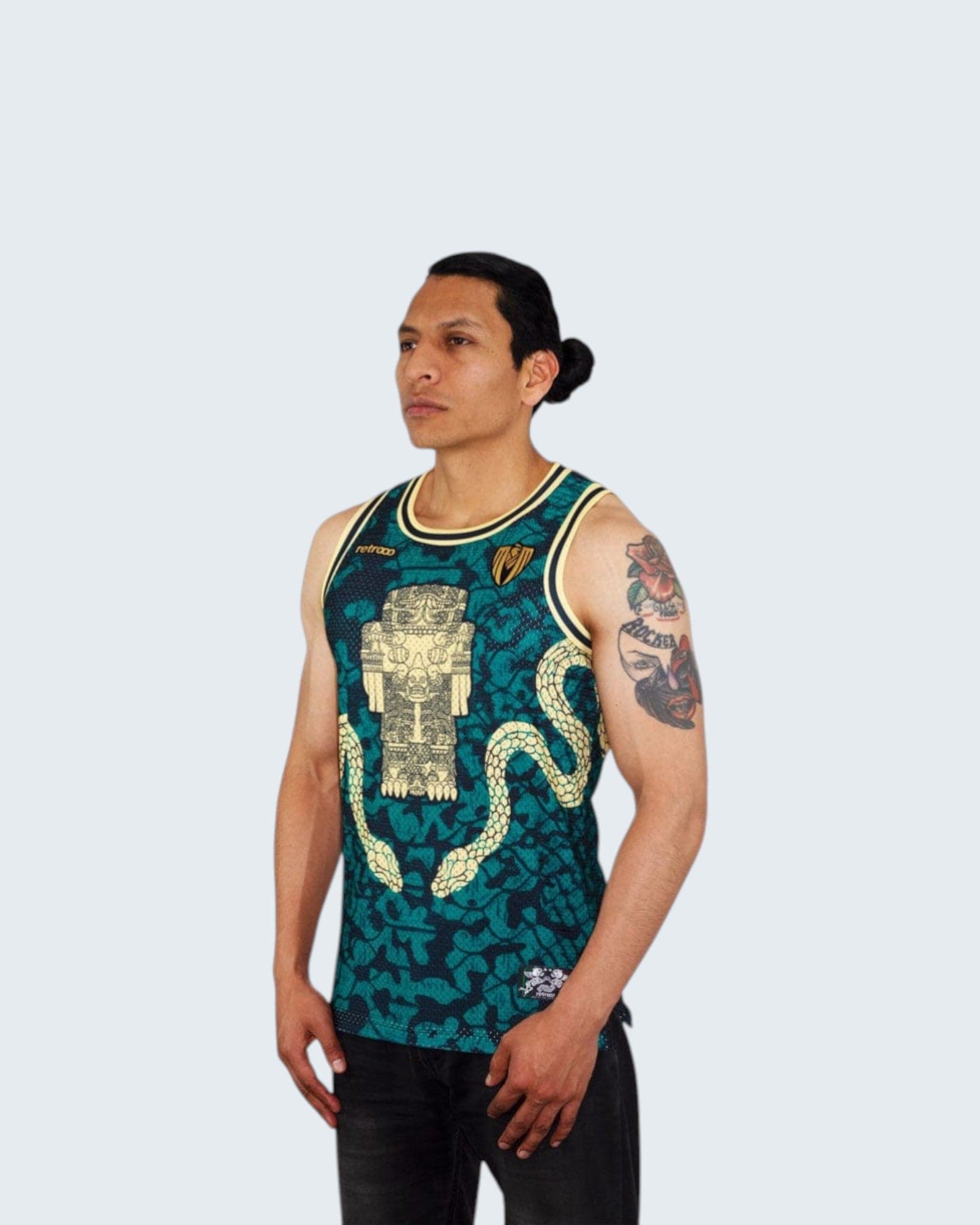 Retroooclothes Jersey Jersey Coatlicue Sin Mangas - Edición Diosa Madre Basketball | Conexión Maternal Ancestral