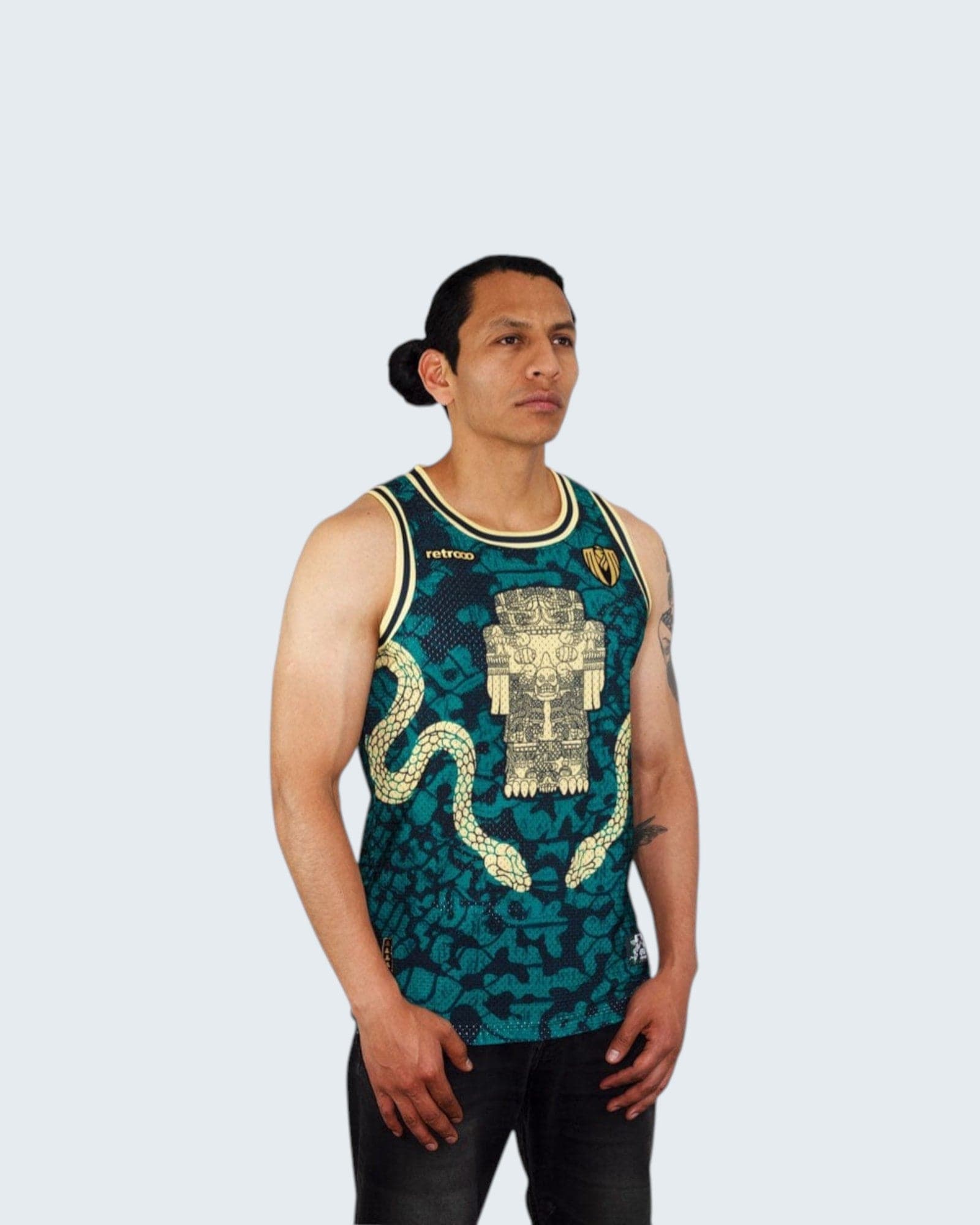 Retroooclothes Jersey Jersey Coatlicue Sin Mangas - Edición Diosa Madre Basketball | Conexión Maternal Ancestral