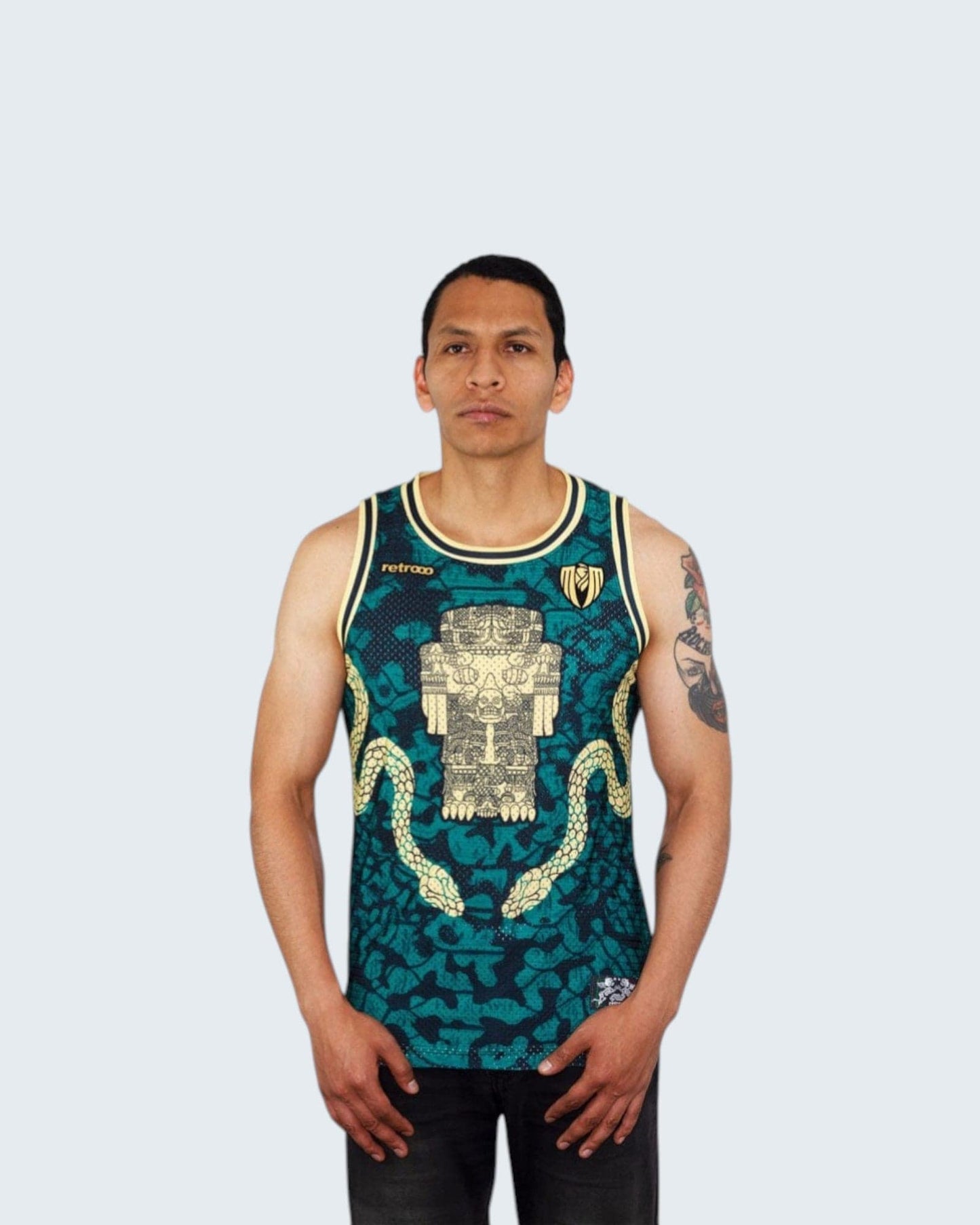 Retroooclothes Jersey Jersey Coatlicue Sin Mangas - Edición Diosa Madre Basketball | Conexión Maternal Ancestral