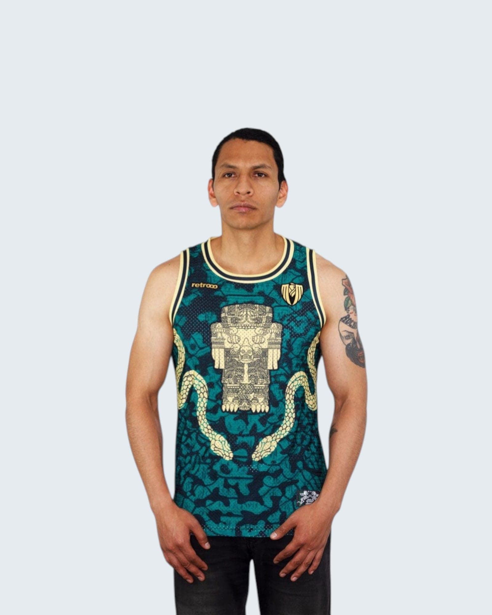 Retroooclothes Jersey Jersey Coatlicue Sin Mangas - Edición Diosa Madre Basketball | Conexión Maternal Ancestral
