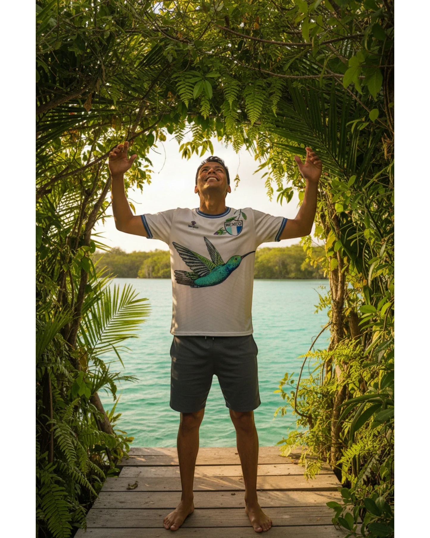 Retroooclothes Jersey Jersey Colibrí Huitzilopochtli - Edición Guerrero Solar | Mitología Deportiva