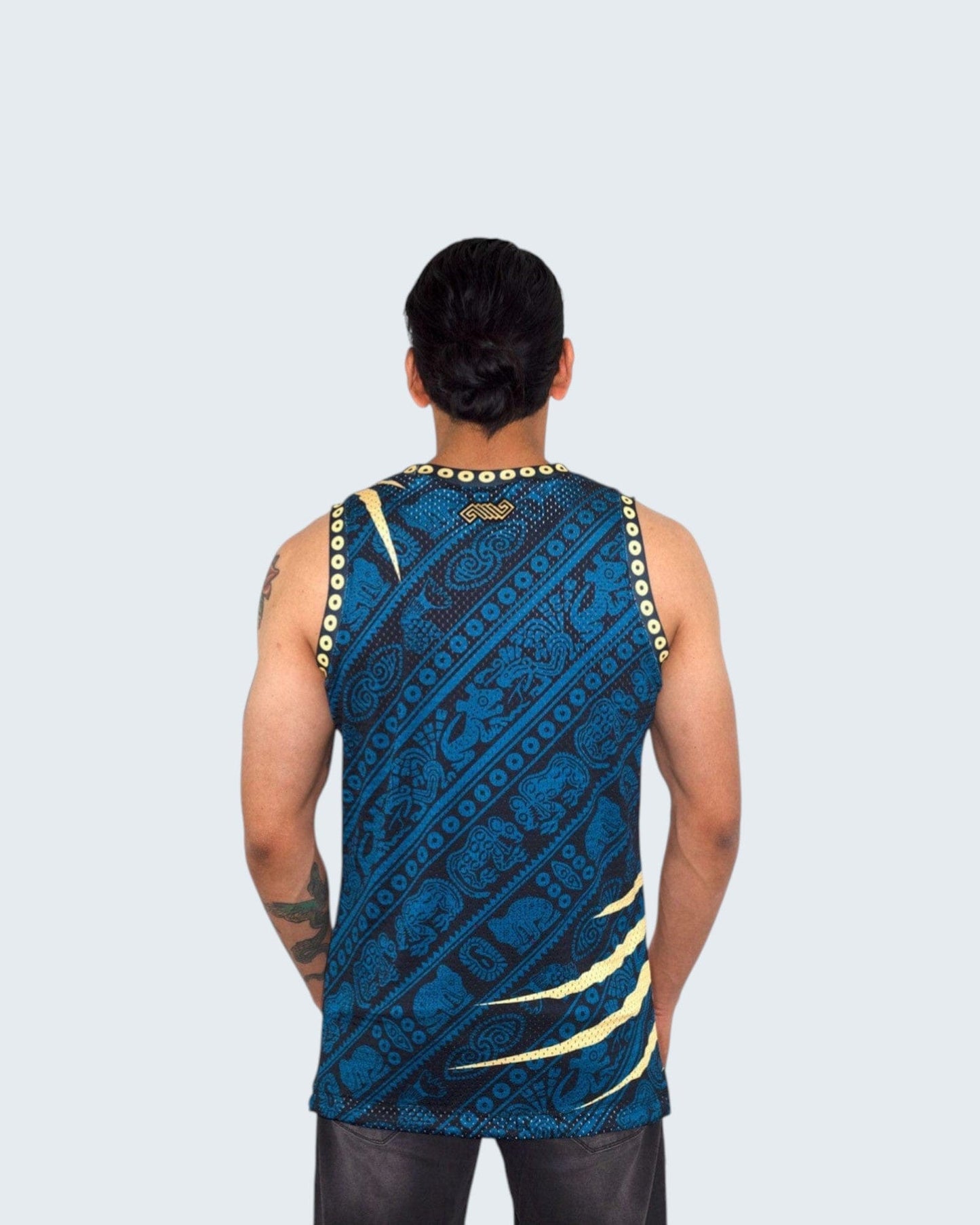 Retroooclothes Jersey Jersey Guerrero Jaguar - Edición Orden Élite | Basketball Prehispánico
