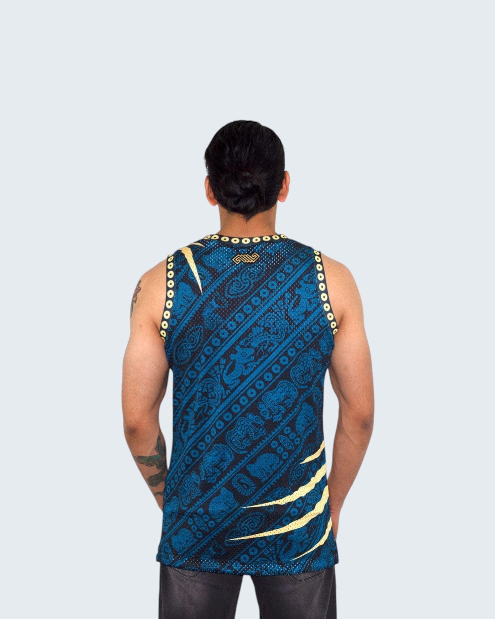 Retroooclothes Jersey Jersey Guerrero Jaguar - Edición Orden Élite | Basketball Prehispánico