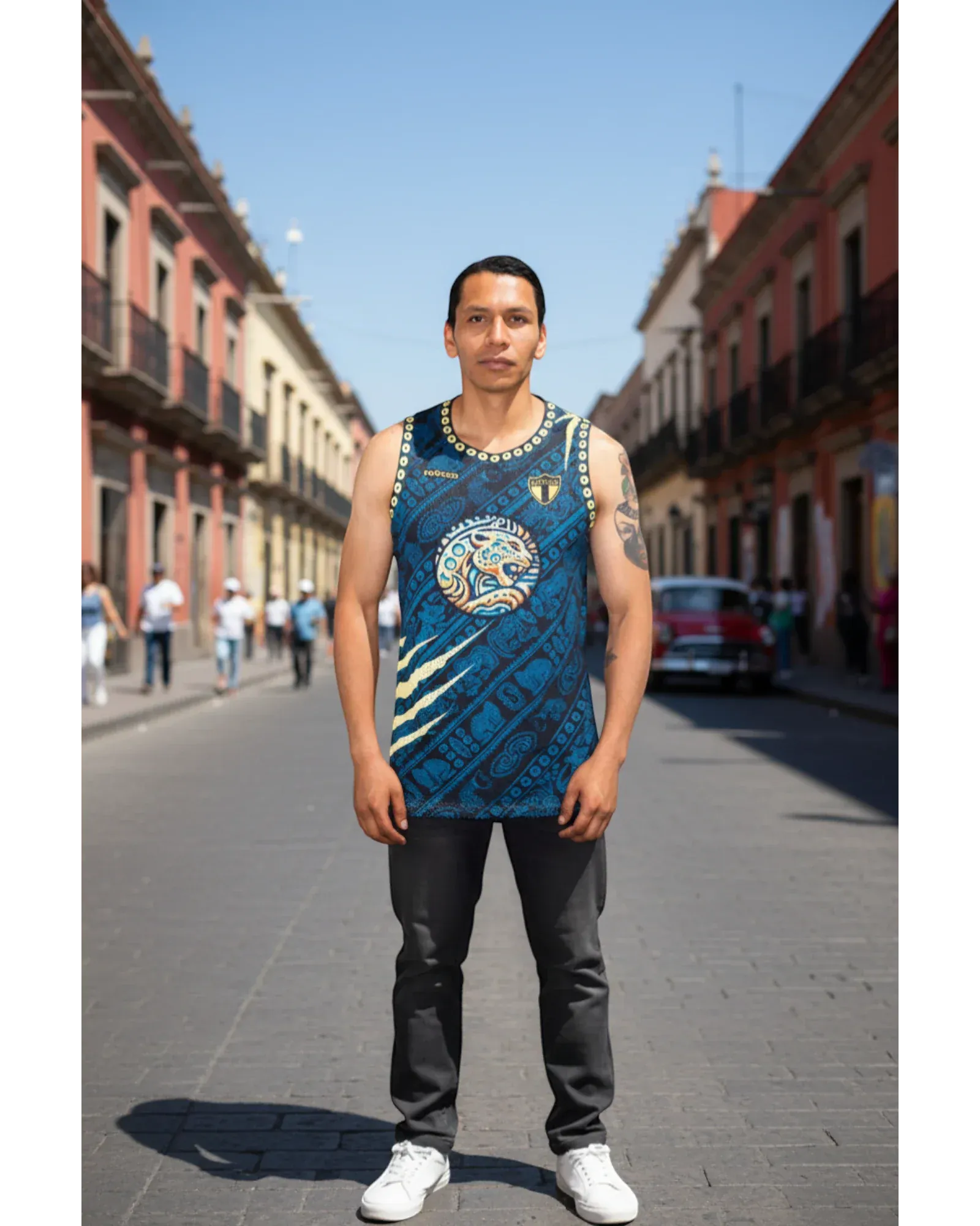 Retroooclothes Jersey Jersey Guerrero Jaguar - Edición Orden Élite | Basketball Prehispánico