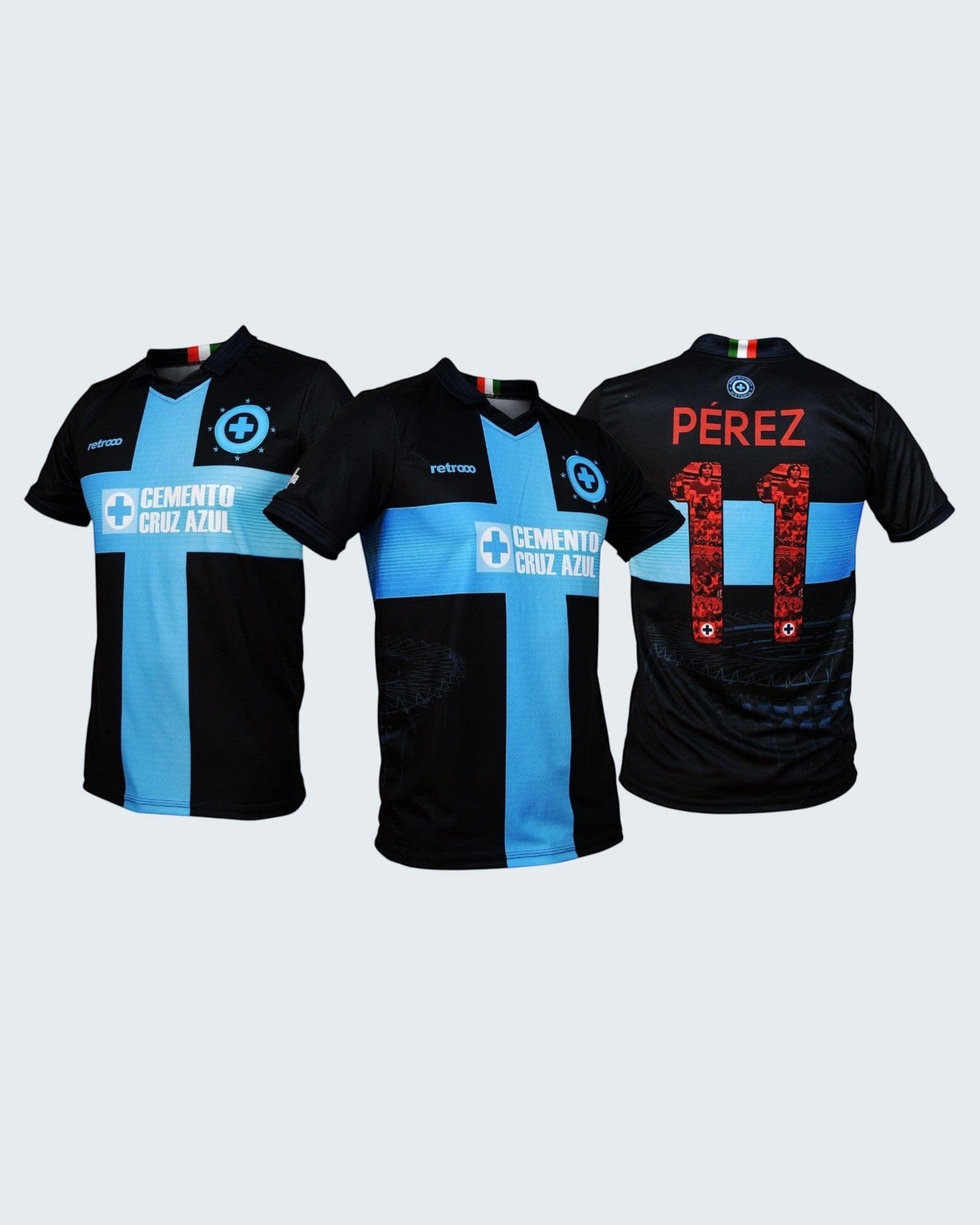 Retroooclothes Jersey Jersey Herencia Celeste - Negro