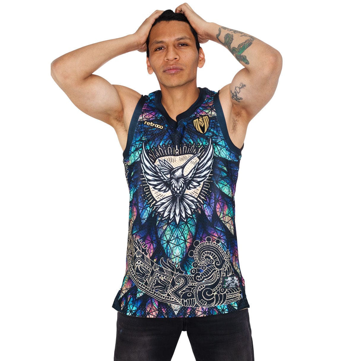 Retroooclothes Jersey Jersey Huitzilopochtli Supremo - Edición Dios de Guerra | Basketball Solar