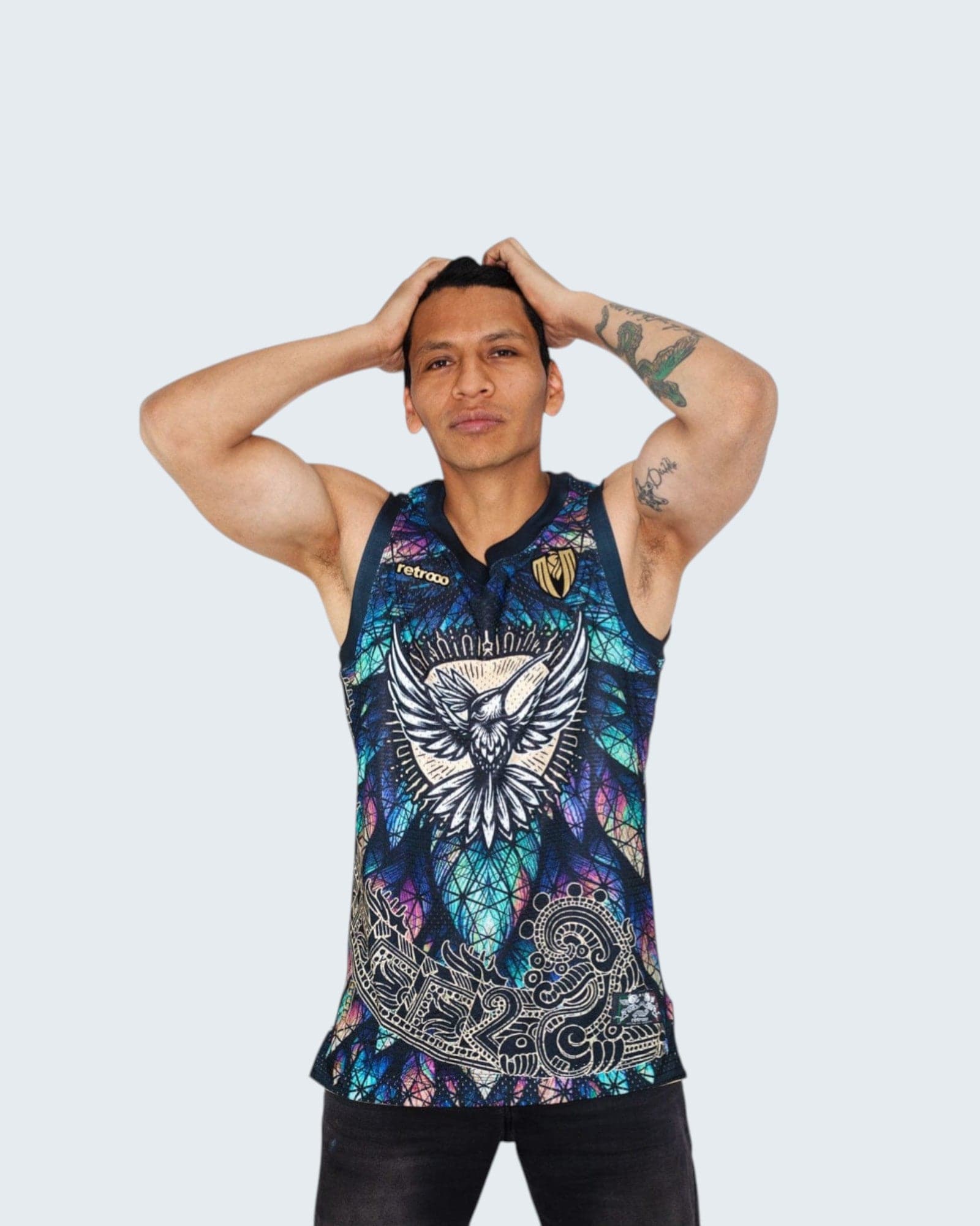 Retroooclothes Jersey Jersey Huitzilopochtli Supremo - Edición Dios de Guerra | Basketball Solar