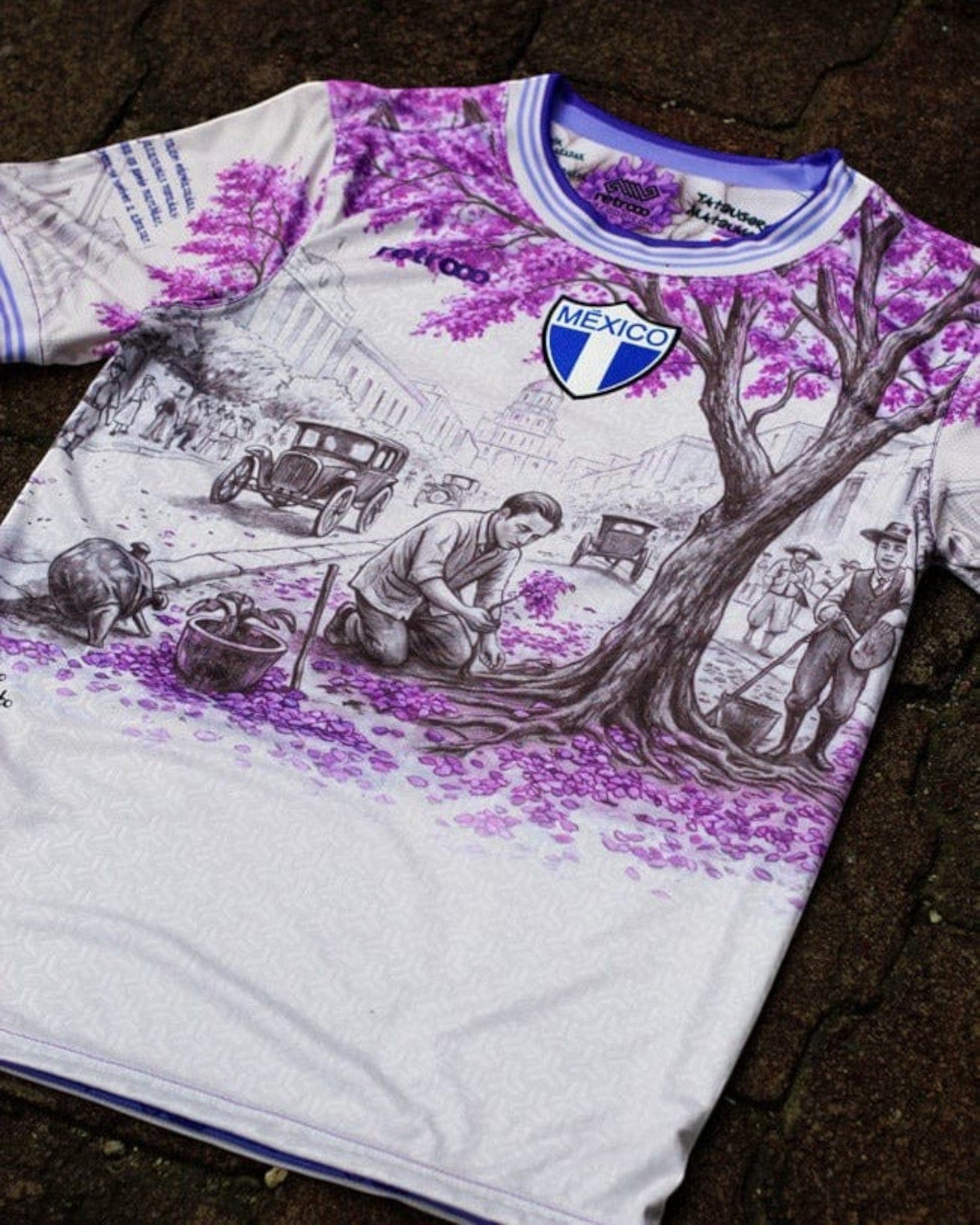 Retroooclothes Jersey Jersey México Jacaranda - Edición Tatsugoro Matsumoto | Historia que Florece