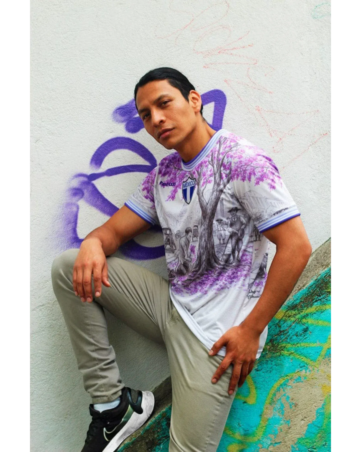 Retroooclothes Jersey Jersey México Jacaranda - Edición Tatsugoro Matsumoto | Historia que Florece