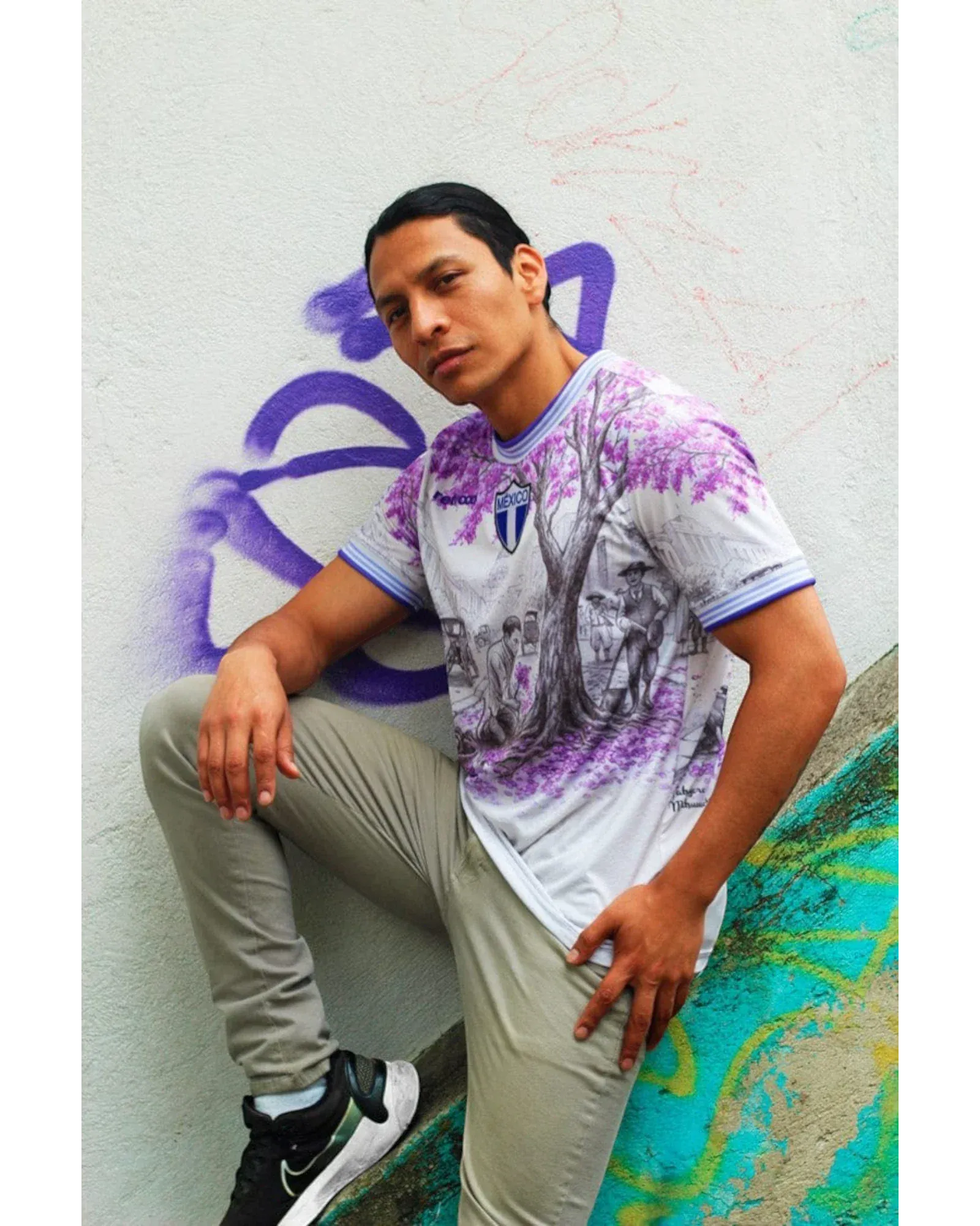 Retroooclothes Jersey Jersey México Jacaranda - Edición Tatsugoro Matsumoto | Historia que Florece