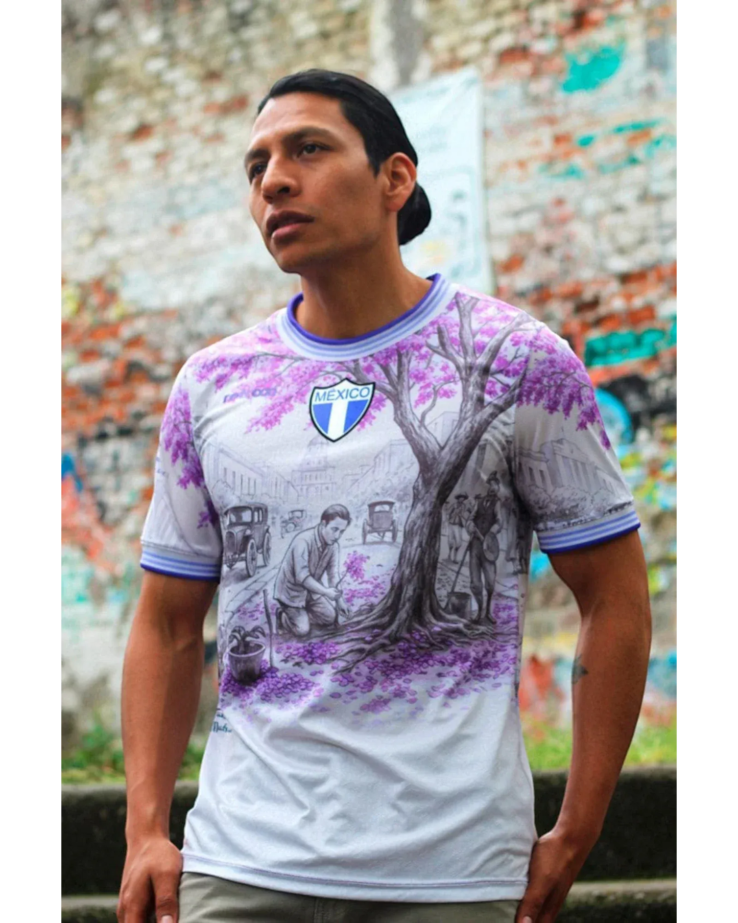 Retroooclothes Jersey Jersey México Jacaranda - Edición Tatsugoro Matsumoto | Historia que Florece