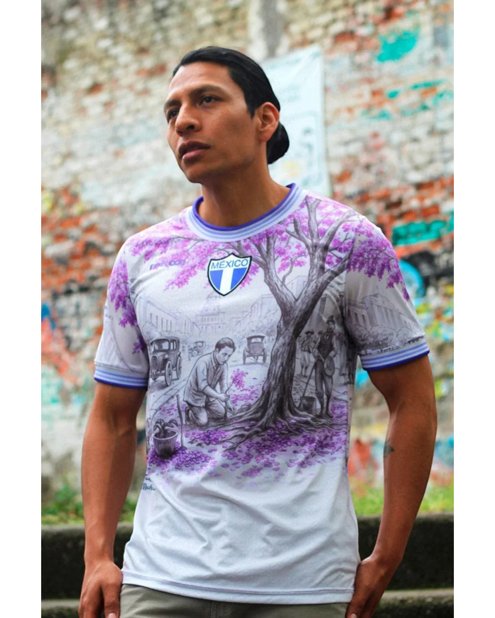 Retroooclothes Jersey Jersey México Jacaranda - Edición Tatsugoro Matsumoto | Historia que Florece