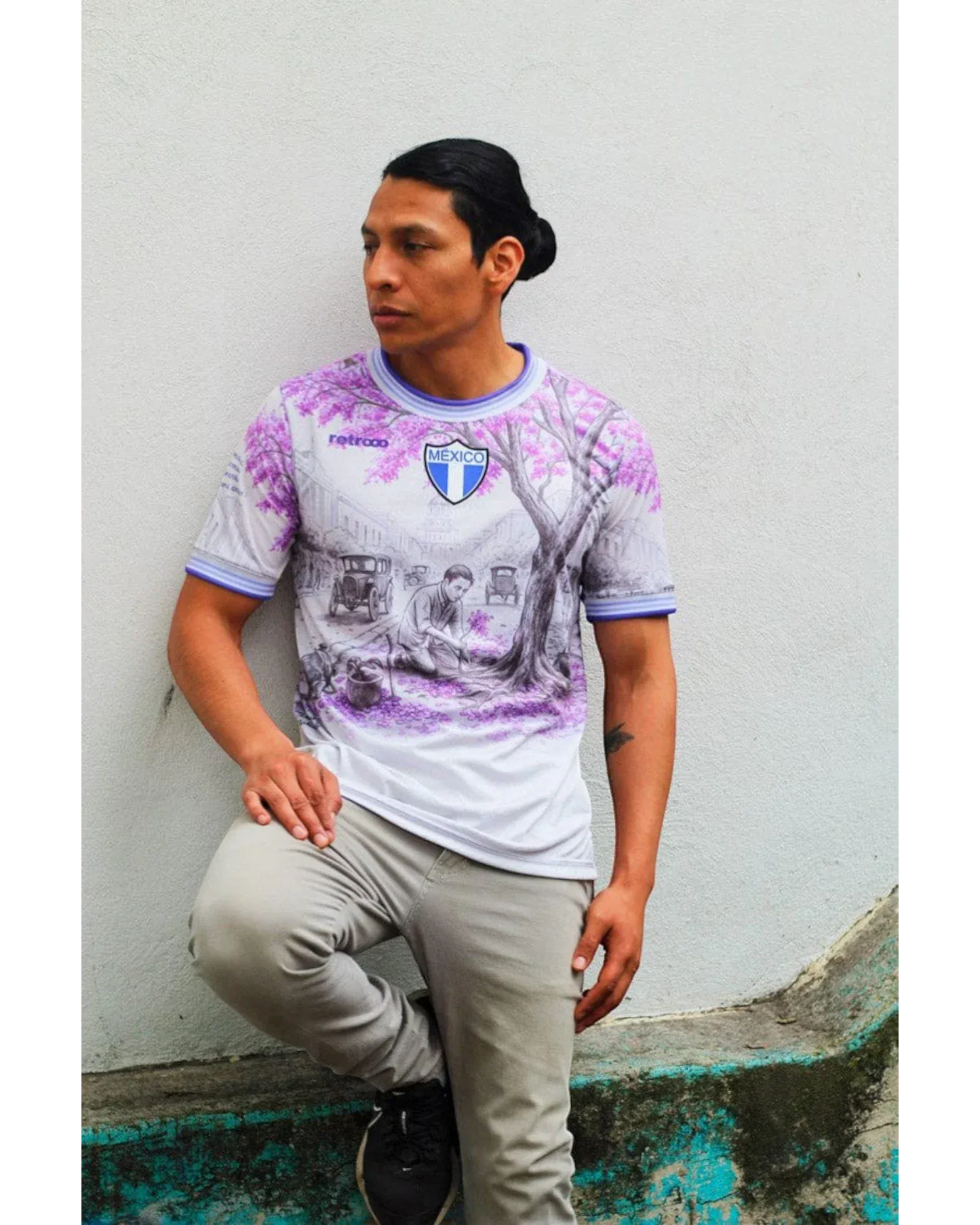 Retroooclothes Jersey Jersey México Jacaranda - Edición Tatsugoro Matsumoto | Historia que Florece
