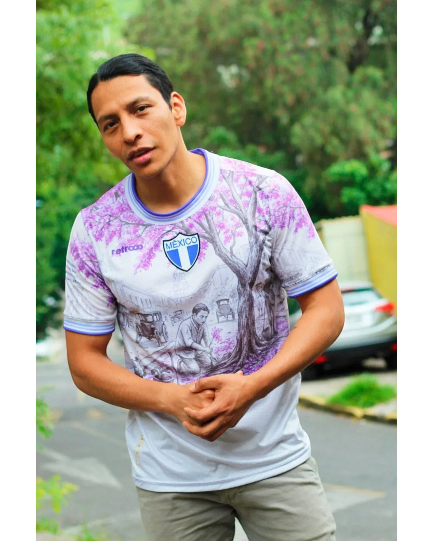 Retroooclothes Jersey Jersey México Jacaranda - Edición Tatsugoro Matsumoto | Historia que Florece