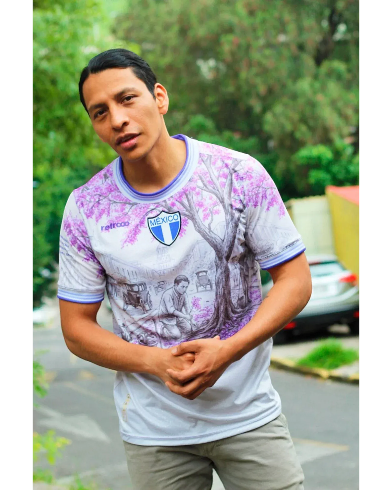 Retroooclothes Jersey Jersey México Jacaranda - Edición Tatsugoro Matsumoto | Historia que Florece