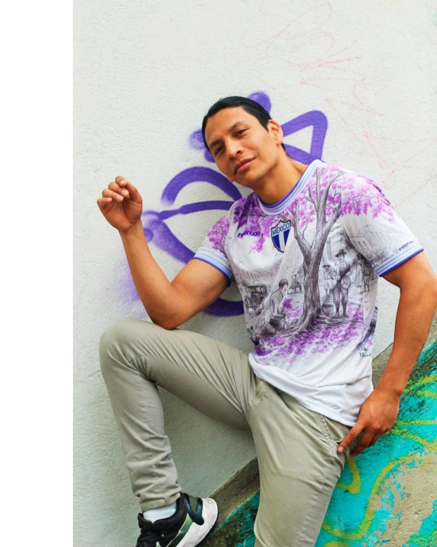 Retroooclothes Jersey Jersey México Jacaranda - Edición Tatsugoro Matsumoto | Historia que Florece