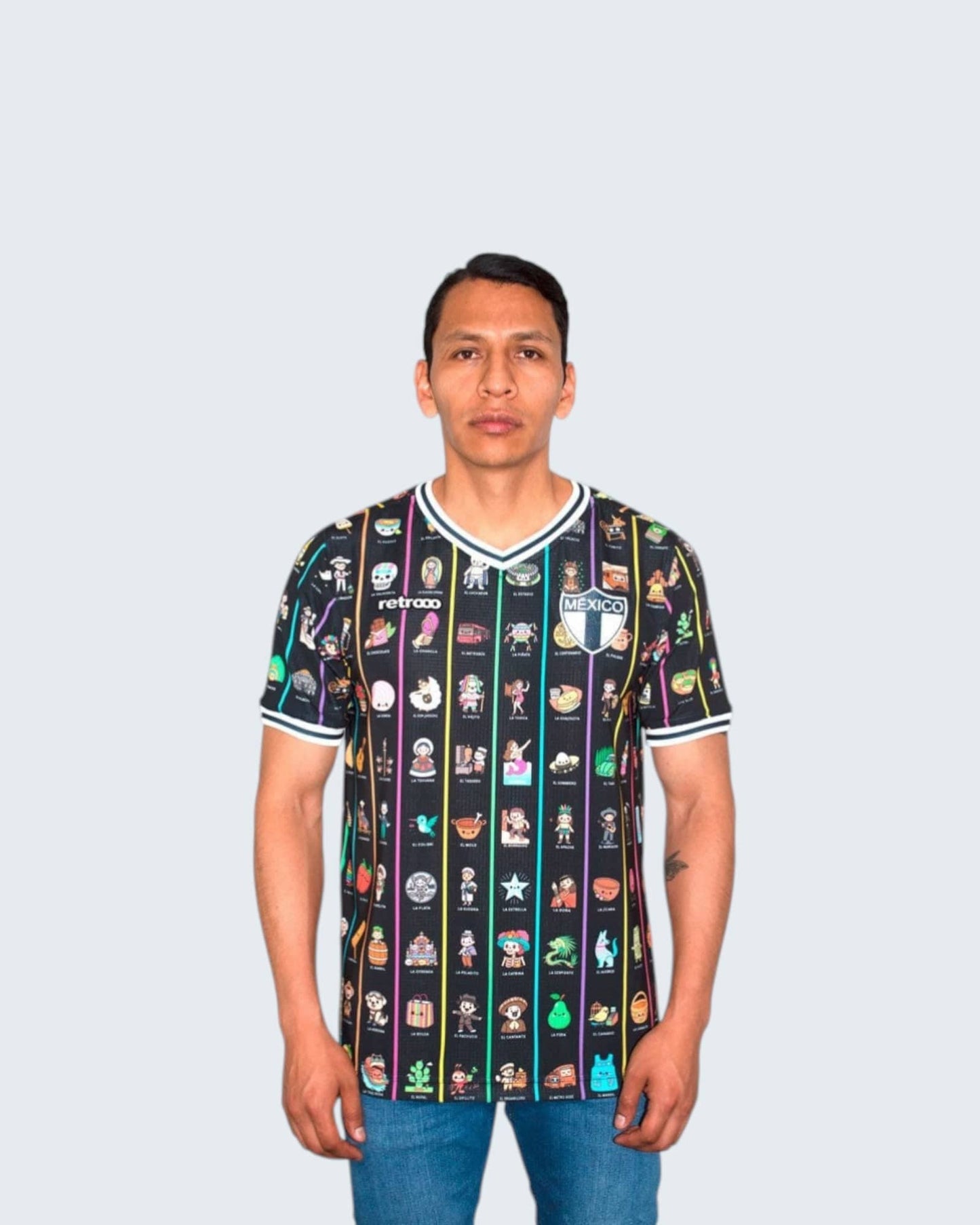 Retroooclothes Jersey Jersey México Lotería Contemporánea - Edición Víctor Hugo Rosas