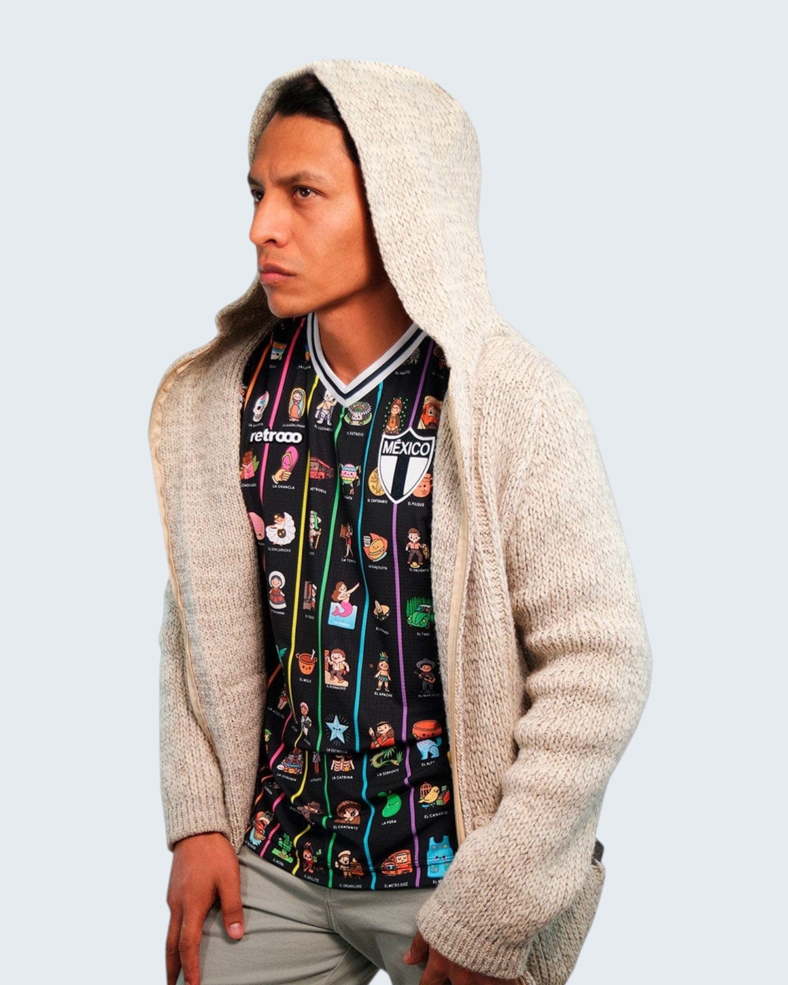 Retroooclothes Jersey Jersey México Lotería Contemporánea - Edición Víctor Hugo Rosas