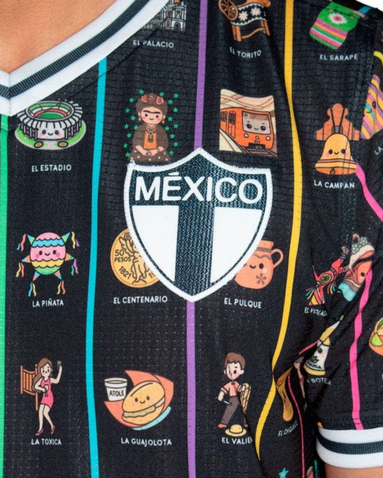 Retroooclothes Jersey Jersey México Lotería Contemporánea - Edición Víctor Hugo Rosas