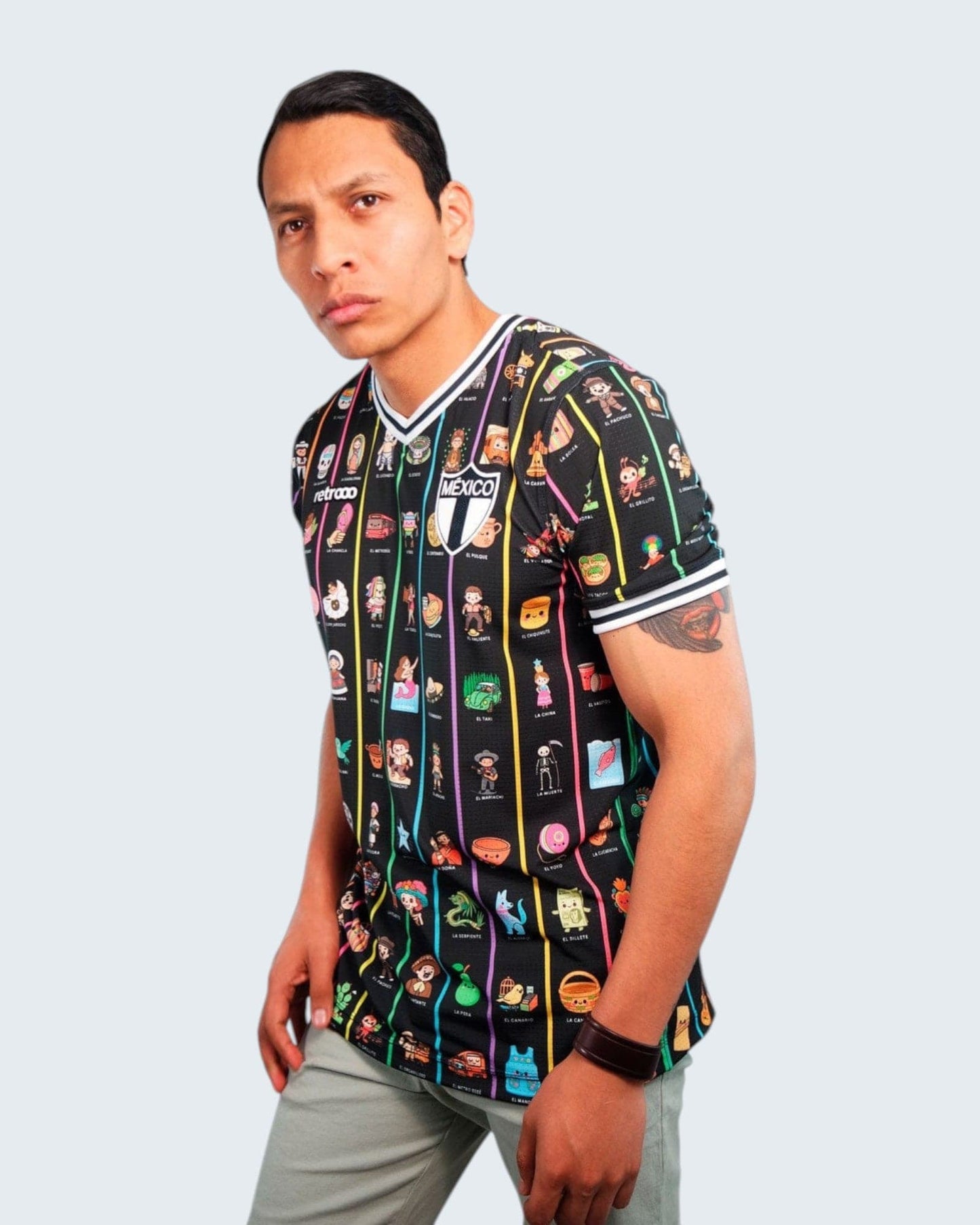 Retroooclothes Jersey Jersey México Lotería Contemporánea - Edición Víctor Hugo Rosas
