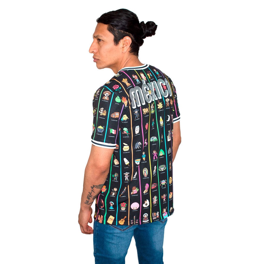 Retroooclothes Jersey Jersey México Lotería Contemporánea - Edición Víctor Hugo Rosas | Arte Textil Galardonado