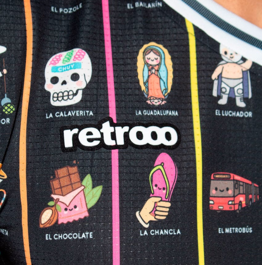 Retroooclothes Jersey Jersey México Lotería Contemporánea - Edición Víctor Hugo Rosas | Arte Textil Galardonado