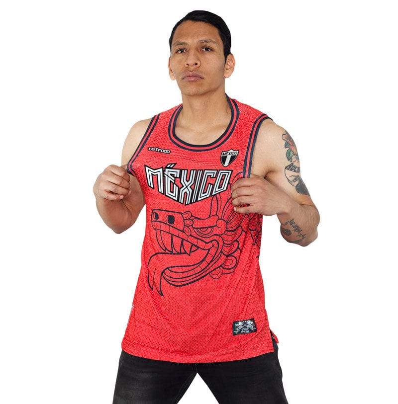 Retroooclothes Jersey Jersey Quetzalcoatl México - Edición Patria Ancestral | Basketball Nacional