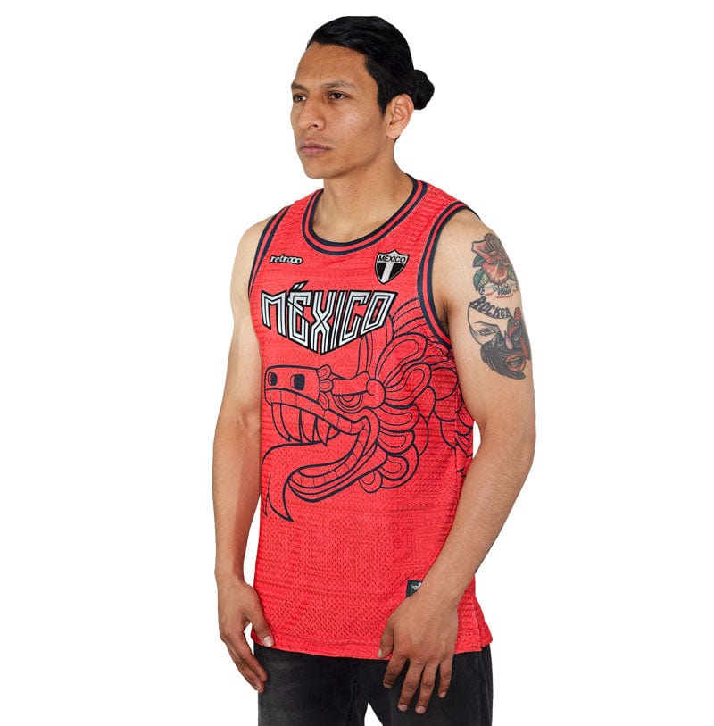 Retroooclothes Jersey Jersey Quetzalcoatl México - Edición Patria Ancestral | Basketball Nacional